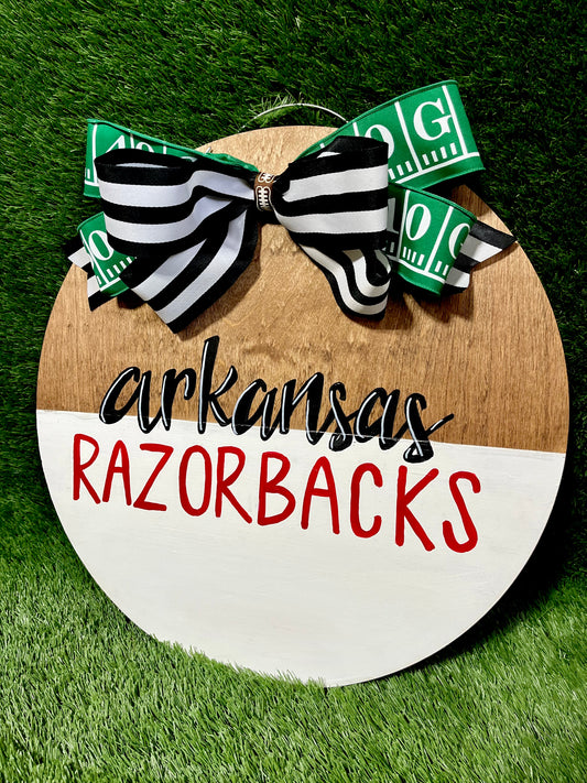 Team & Mascot half & half - Door Hanger