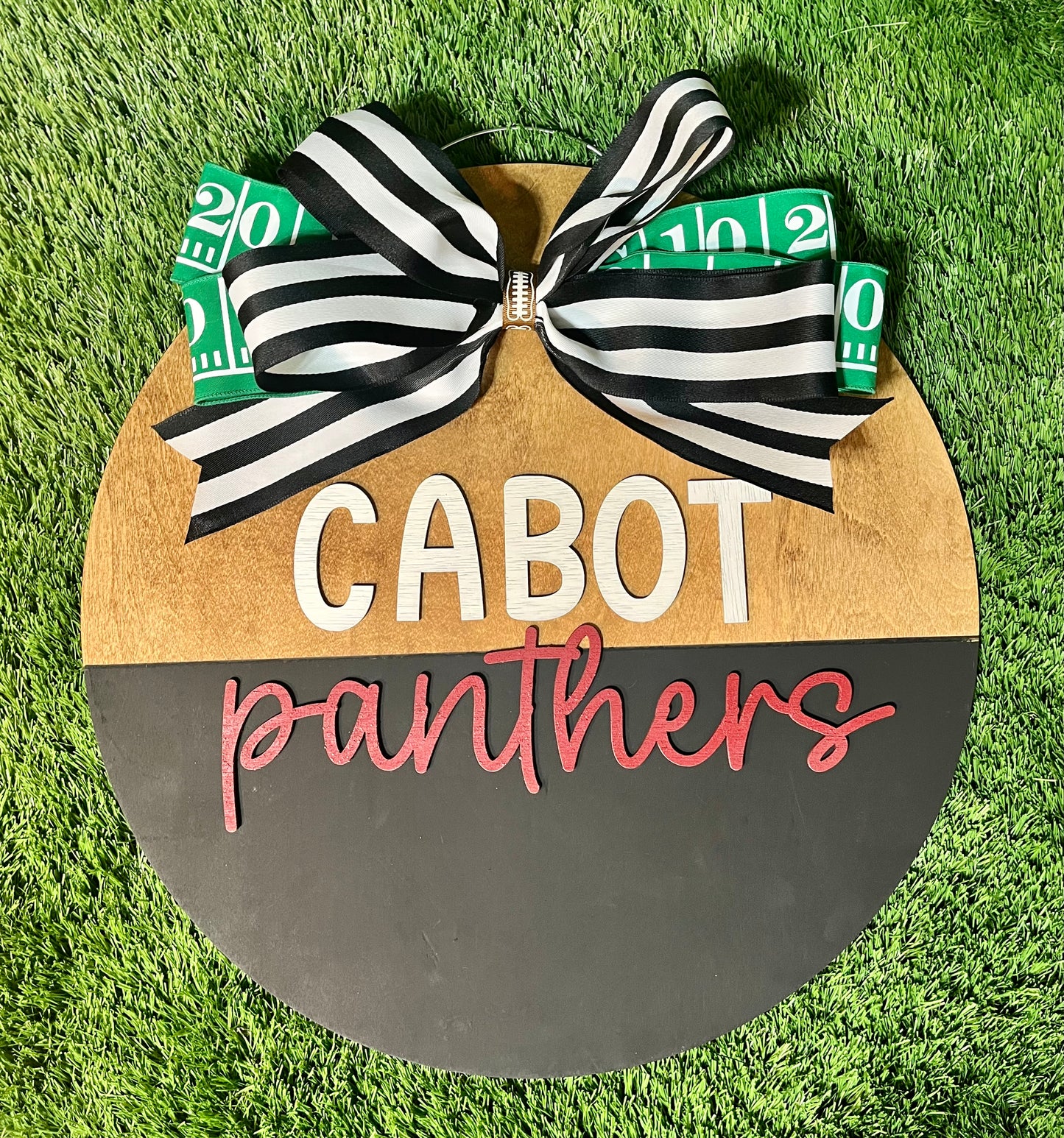Team & Mascot half & half - Door Hanger