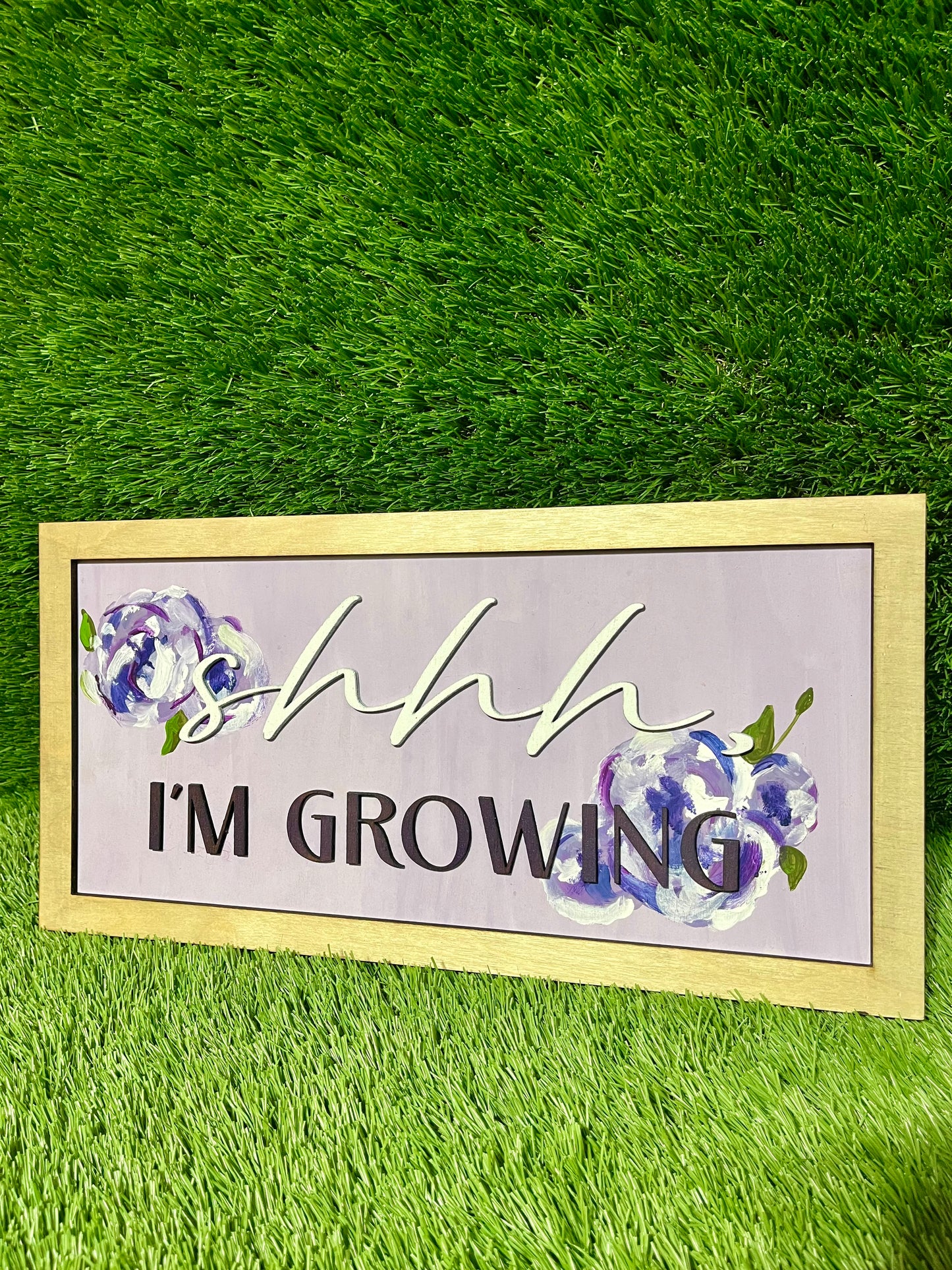 Nursery Decor: Shhhhh, I'm Growing - Presley Monroe