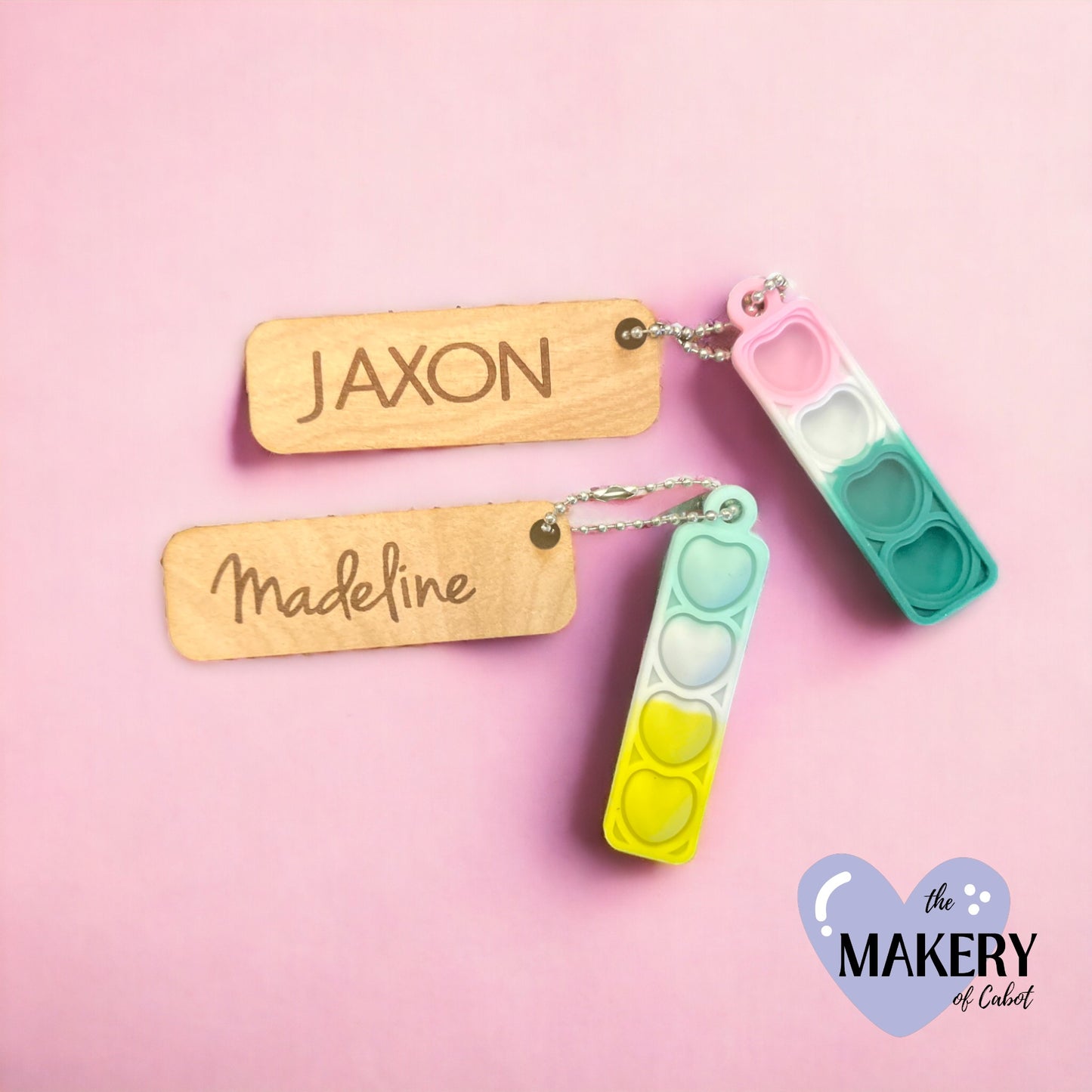 Pop-it Keychain Valentine Party Favors