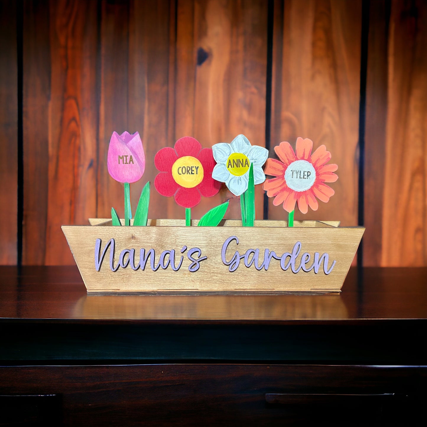 Grandkids Garden Display - party version MNO