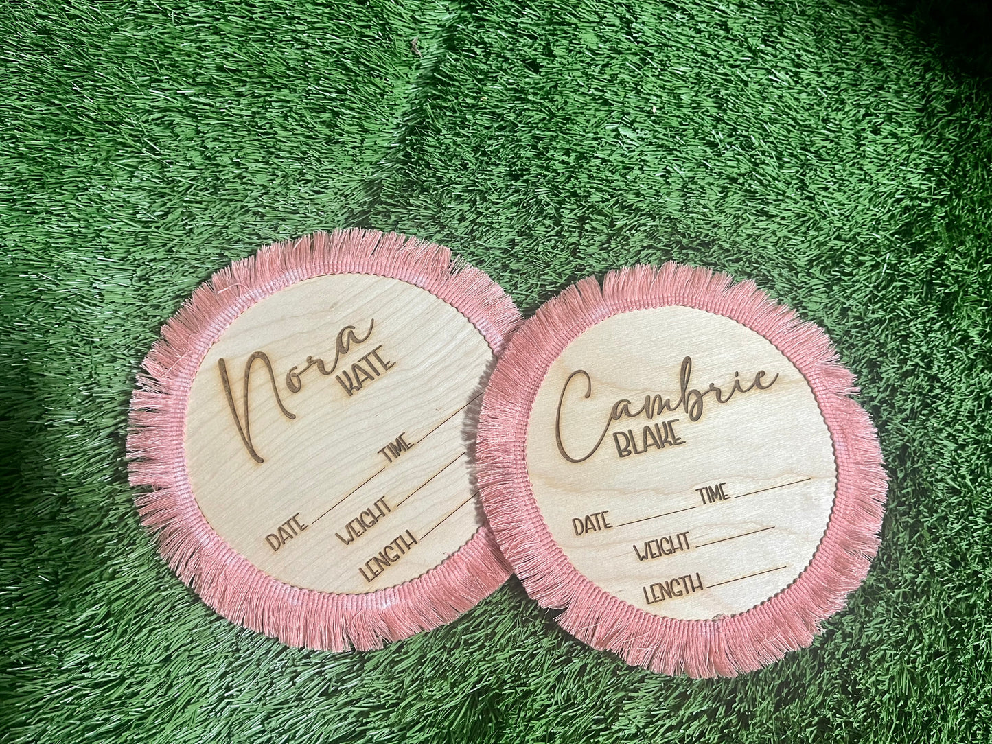 Bassinet Tag for baby C- Thompson babies
