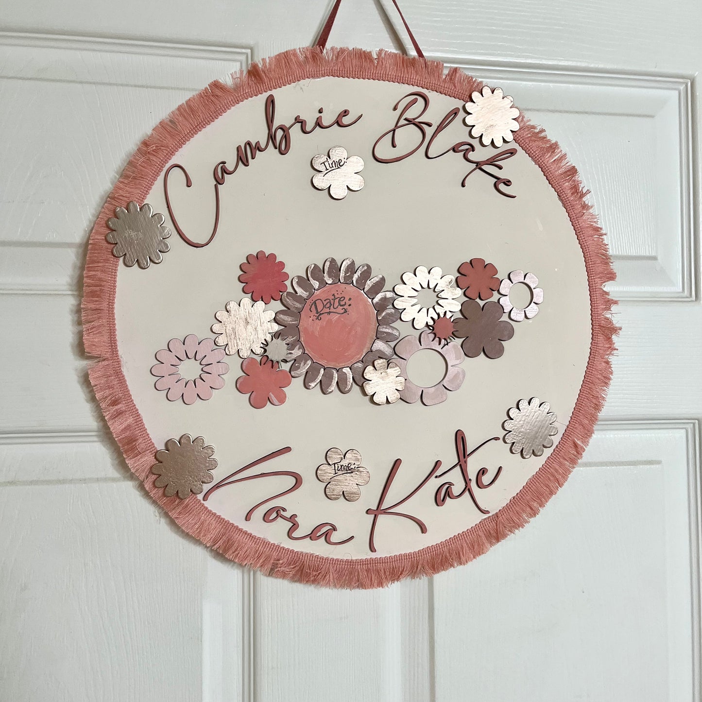 Hospital Door Hanger- Thompson babies