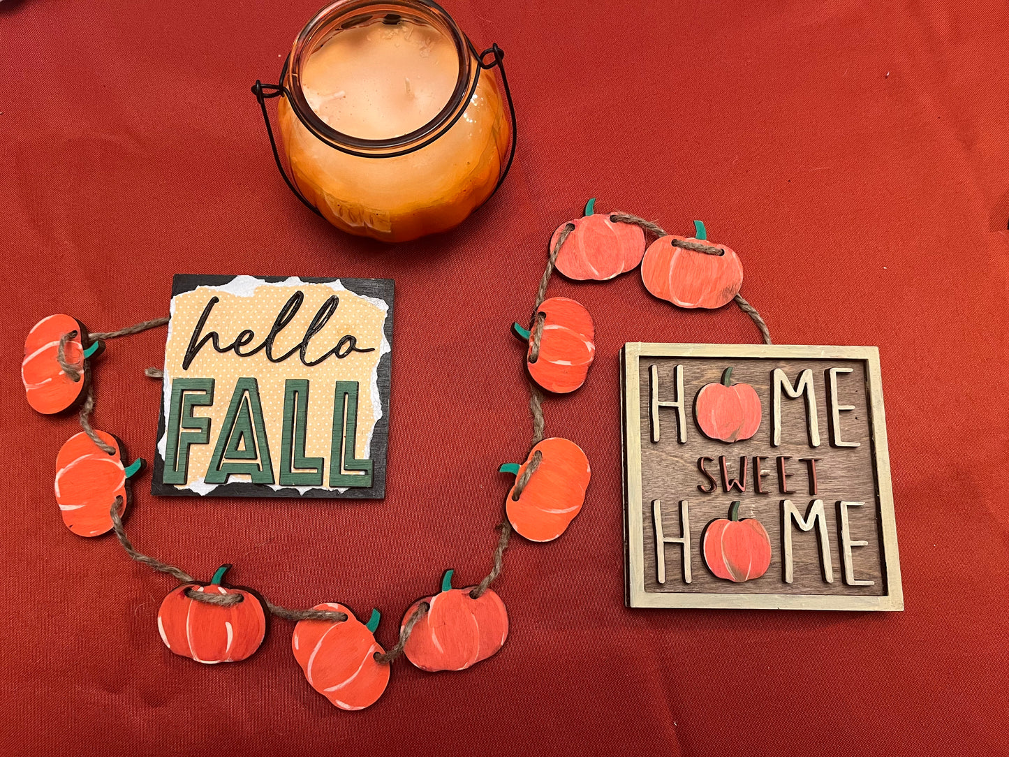 Fall/Halloween Reversible Tiered Tray Set