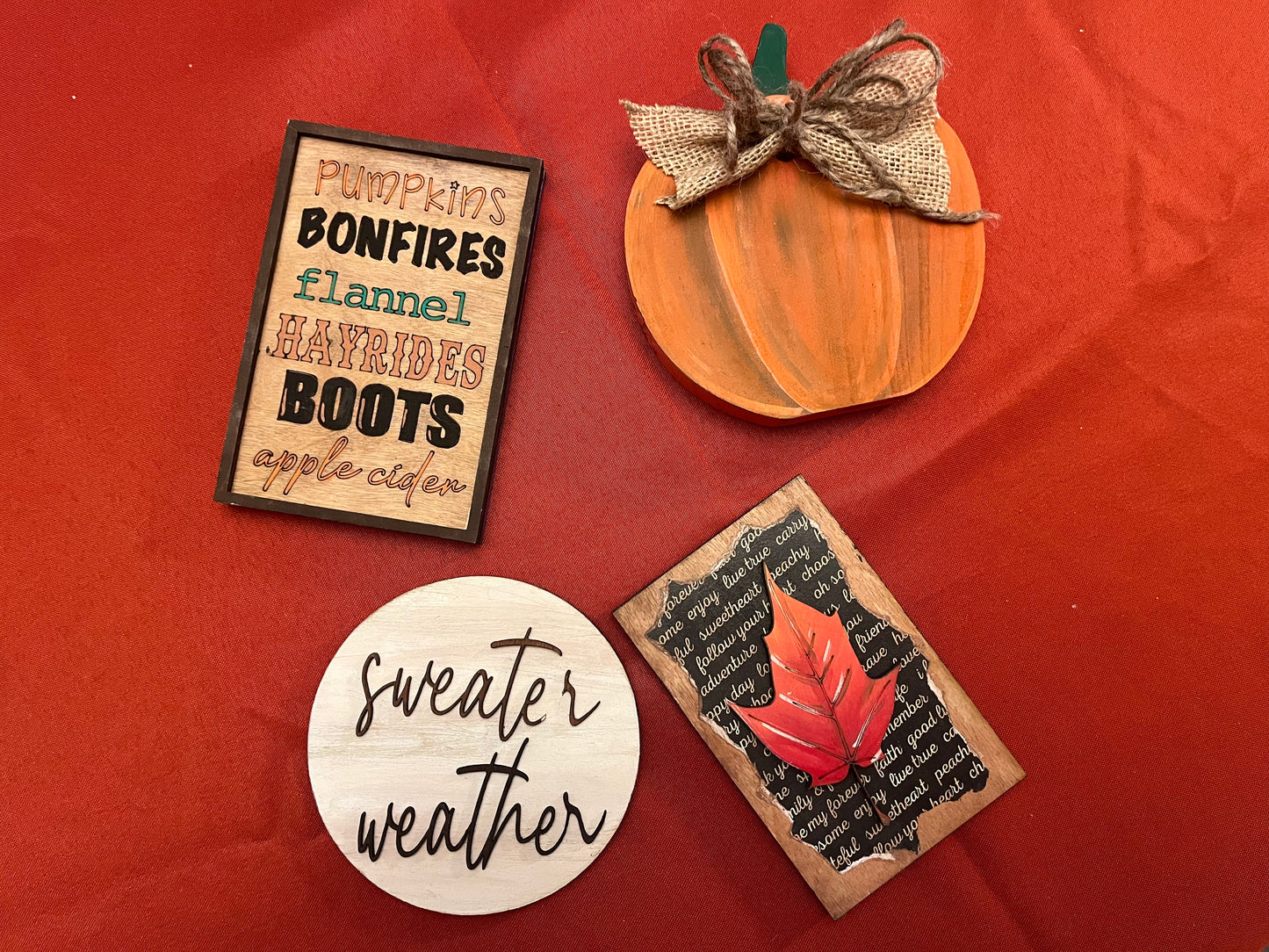 Fall/Halloween Reversible Tiered Tray Set