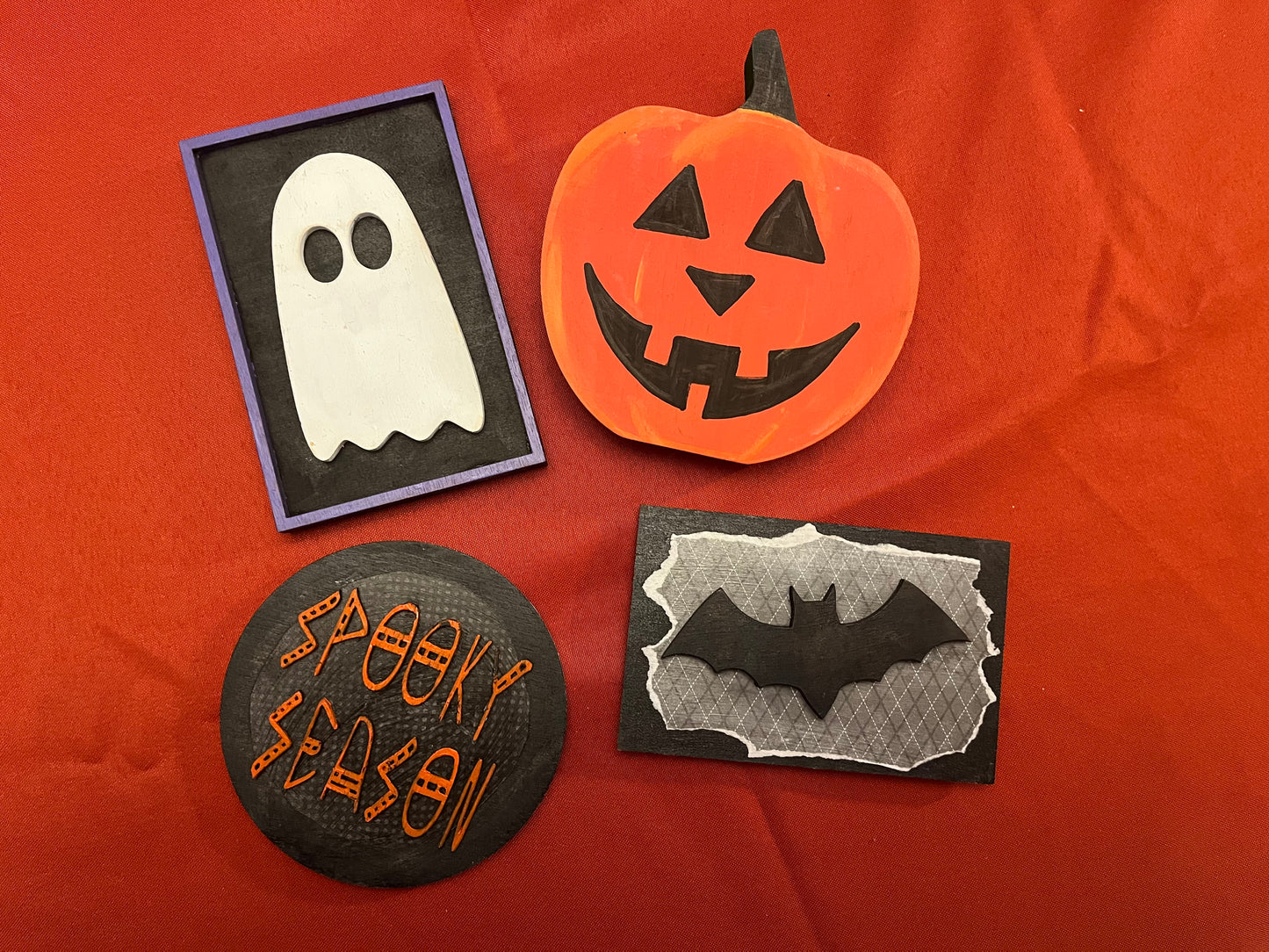 Fall/Halloween Reversible Tiered Tray Set