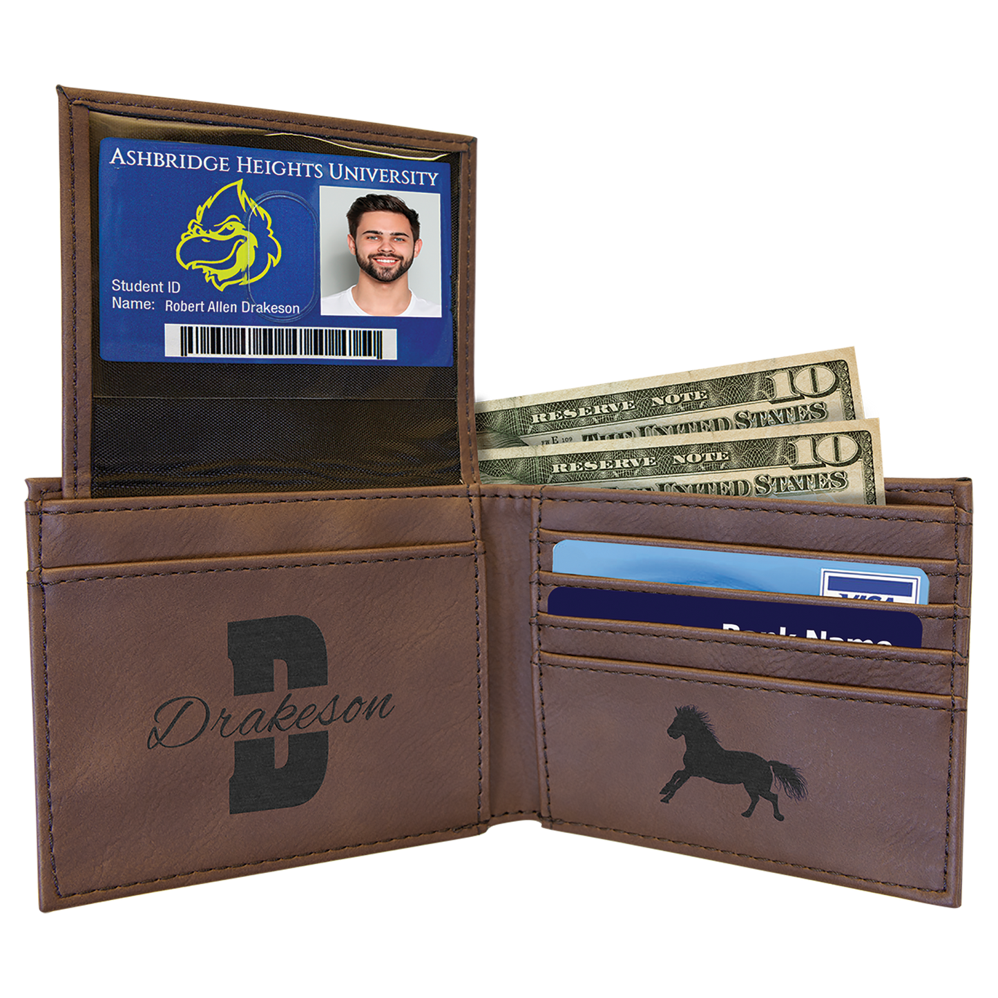Bi-fold Leatherette Wallet