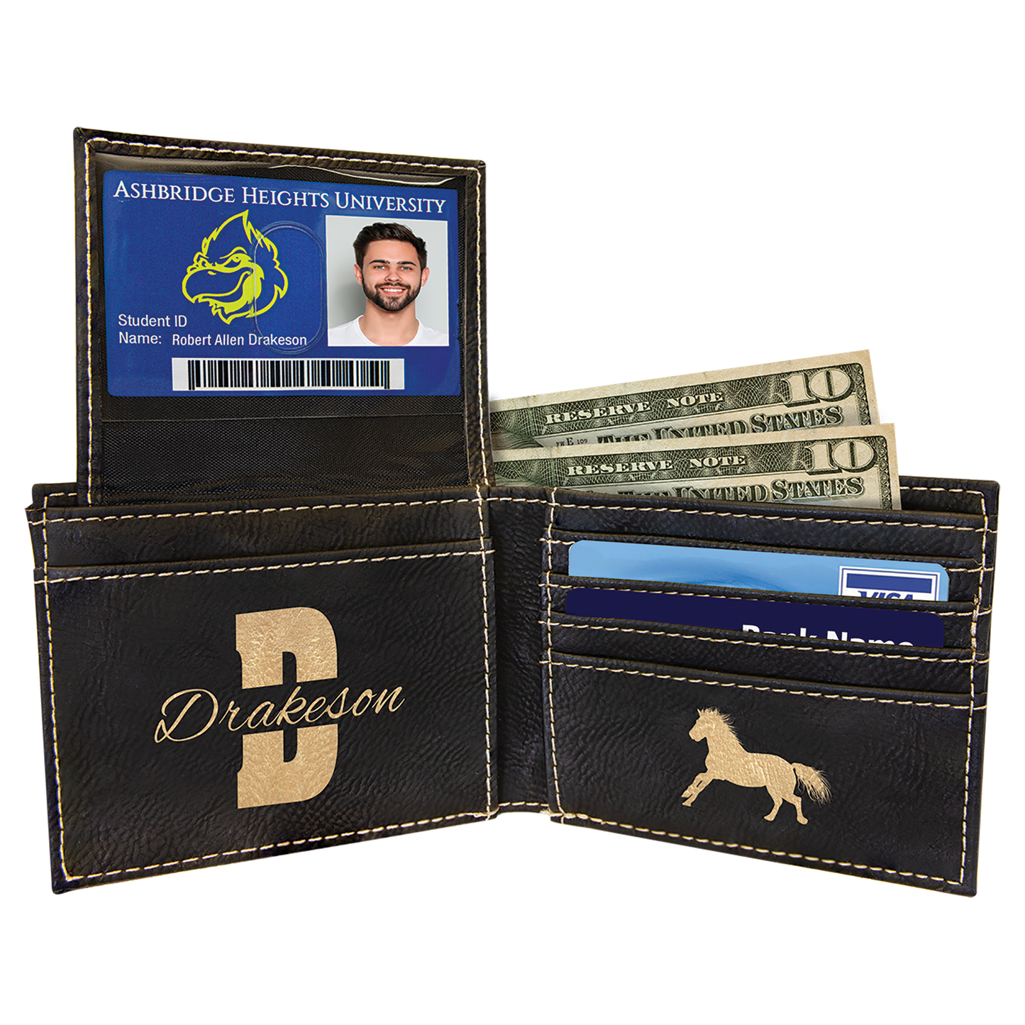 Bi-fold Leatherette Wallet