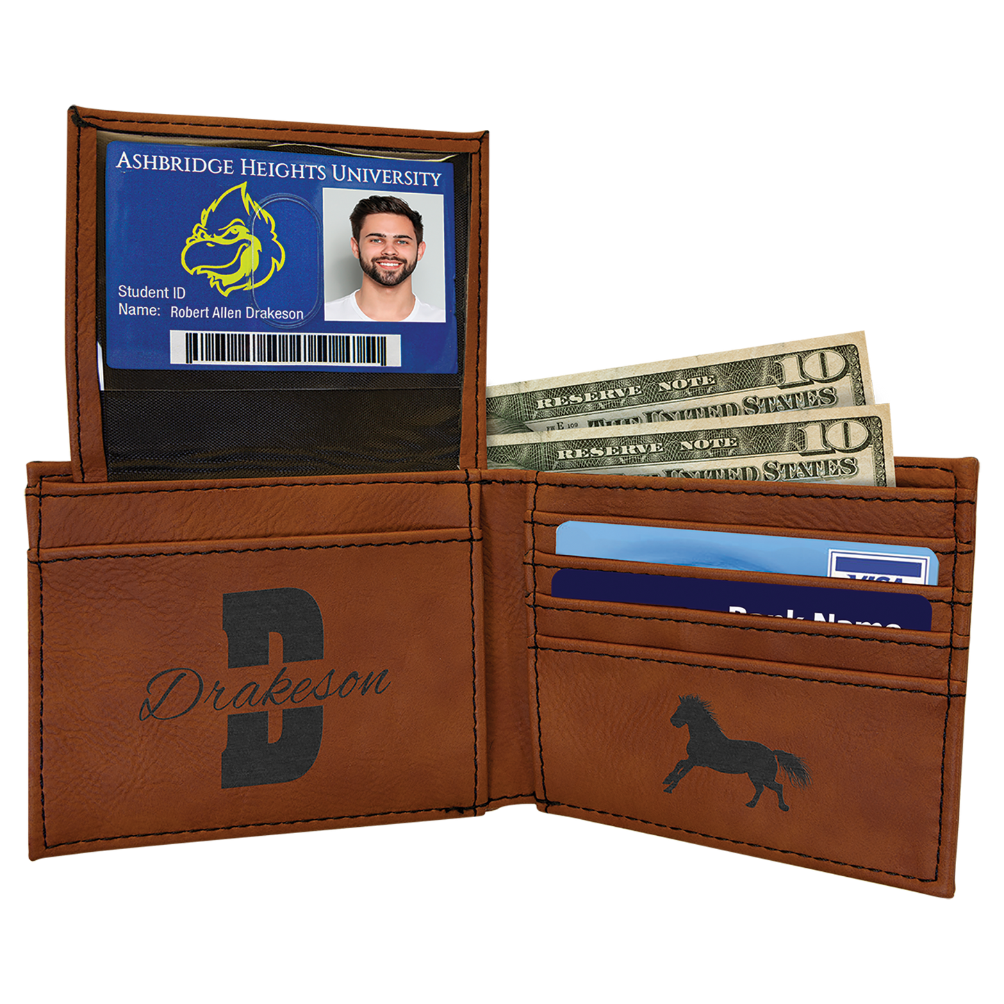 Bi-fold Leatherette Wallet