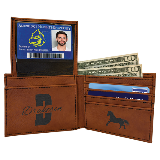 Bi-fold Leatherette Wallet