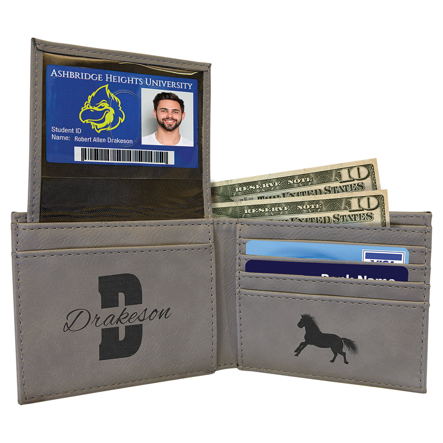 Bi-fold Leatherette Wallet