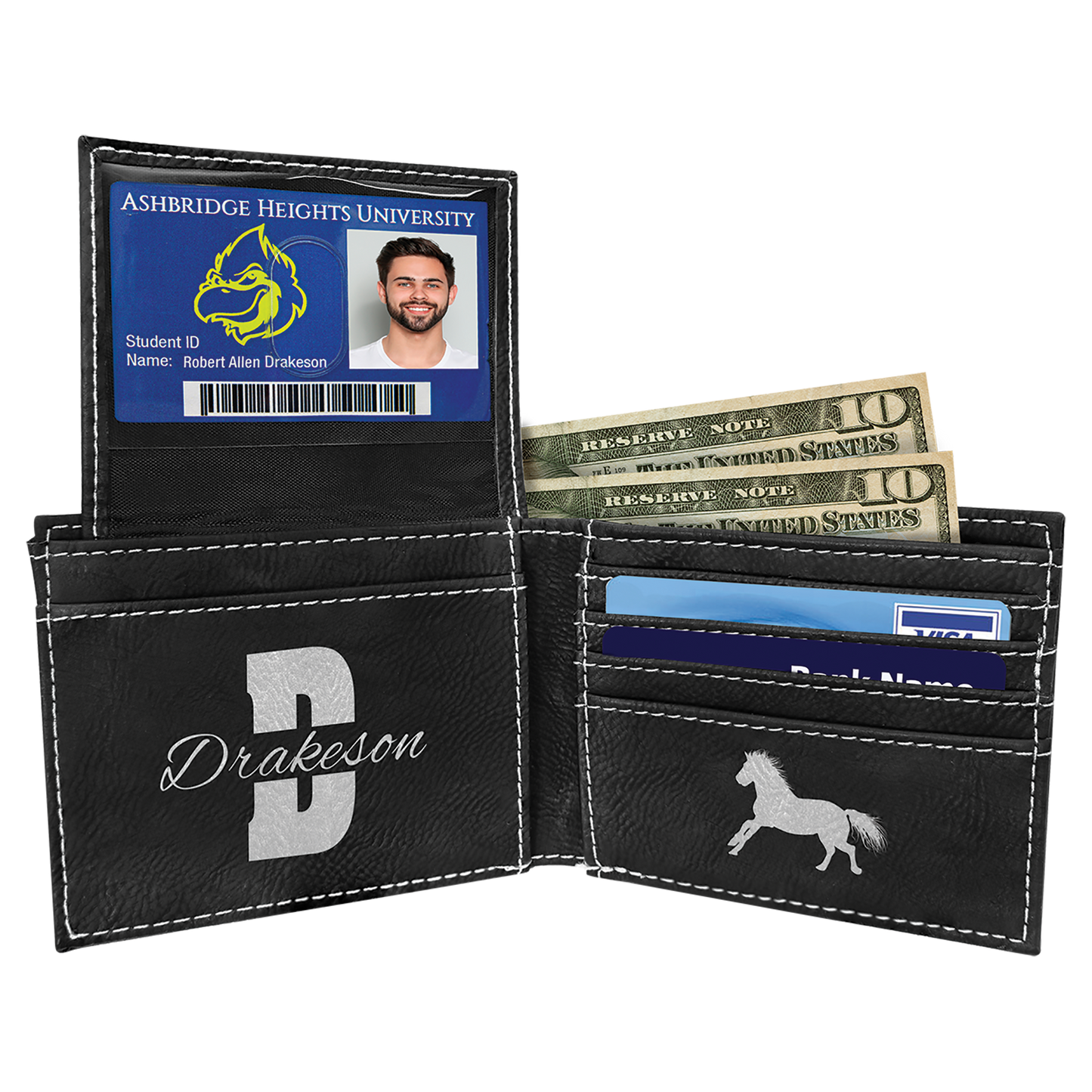 Bi-fold Leatherette Wallet