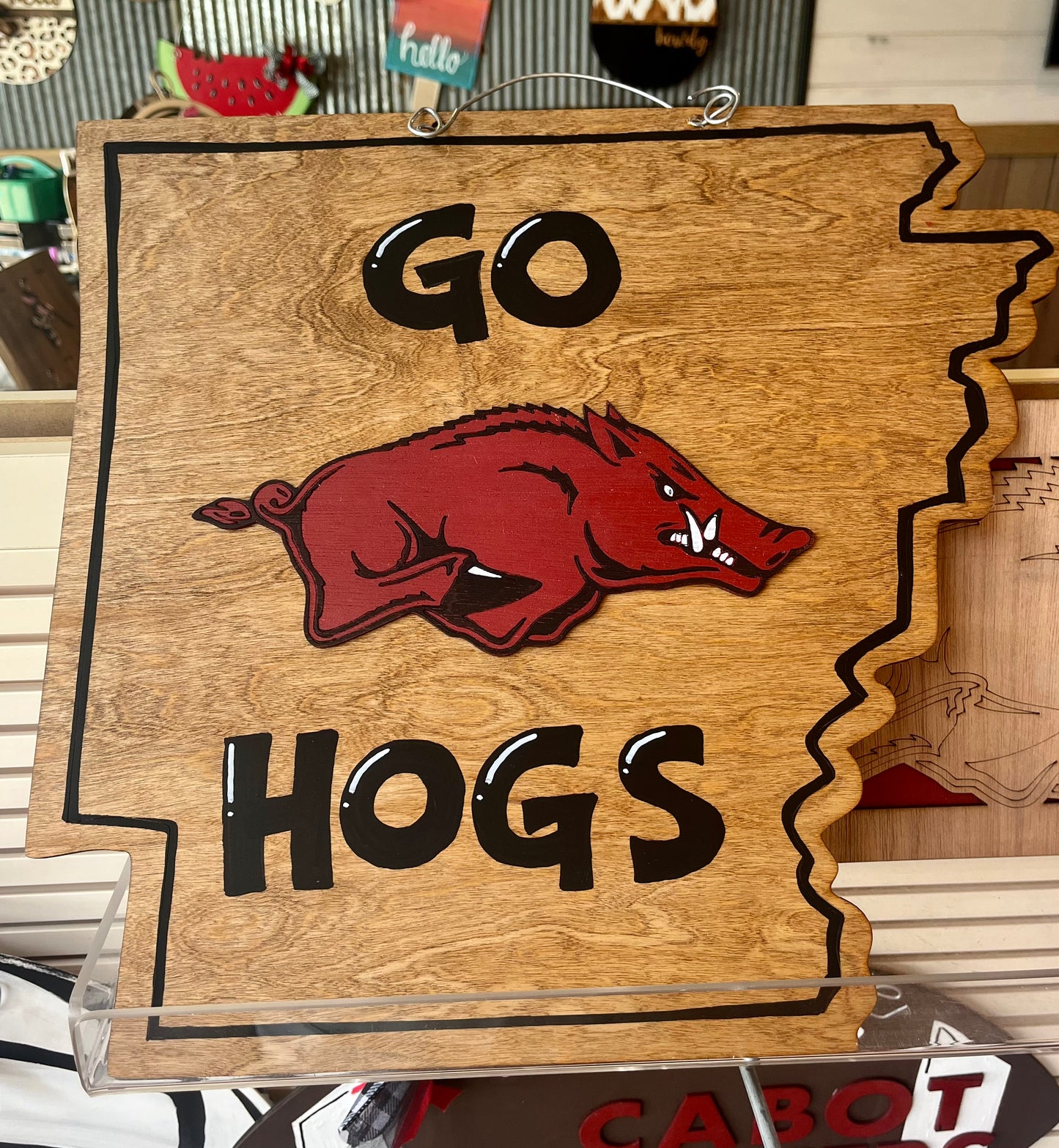 Go Hogs Arkansas Door Hanger