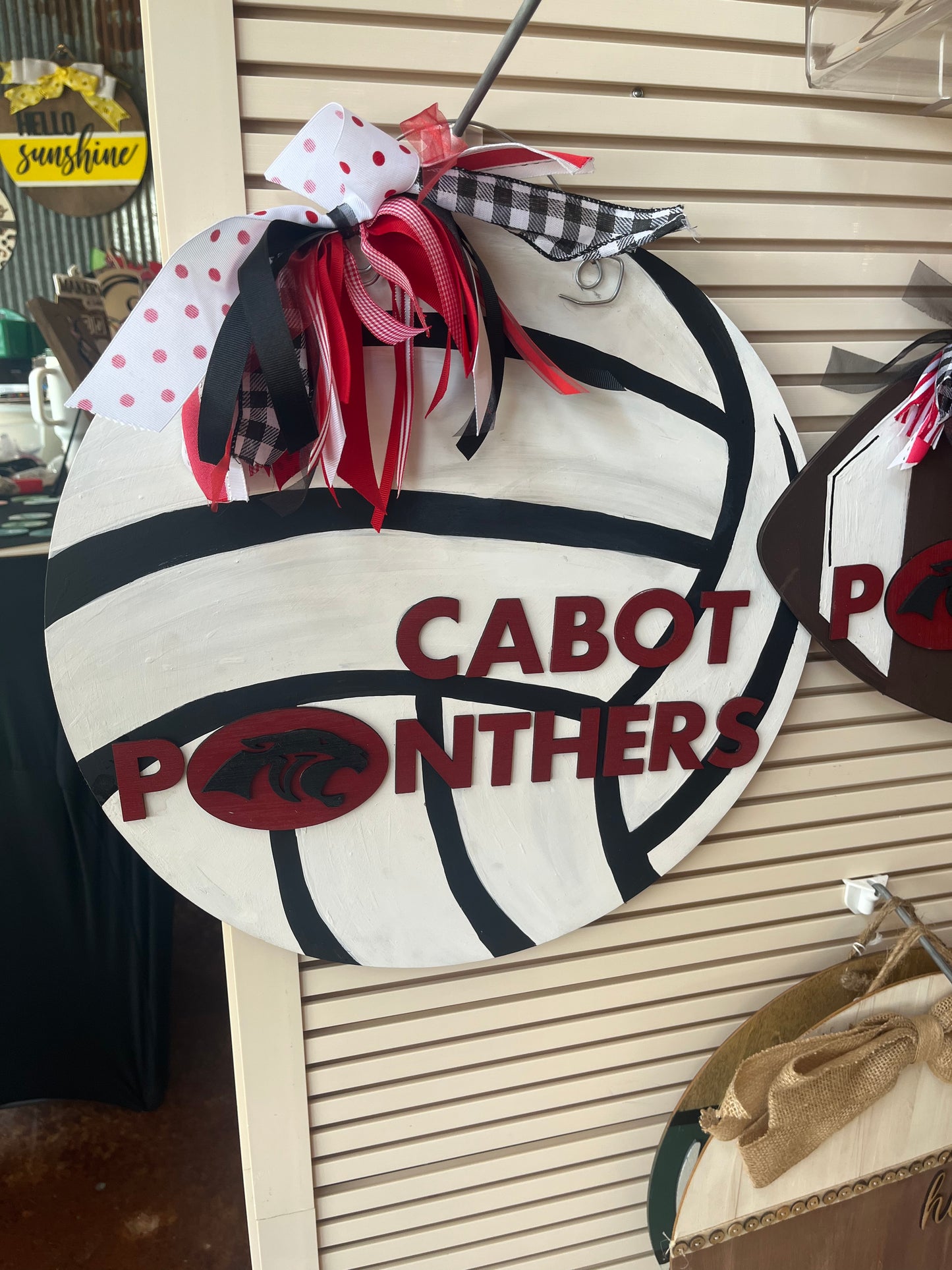 Panther Volleyball Door Hanger