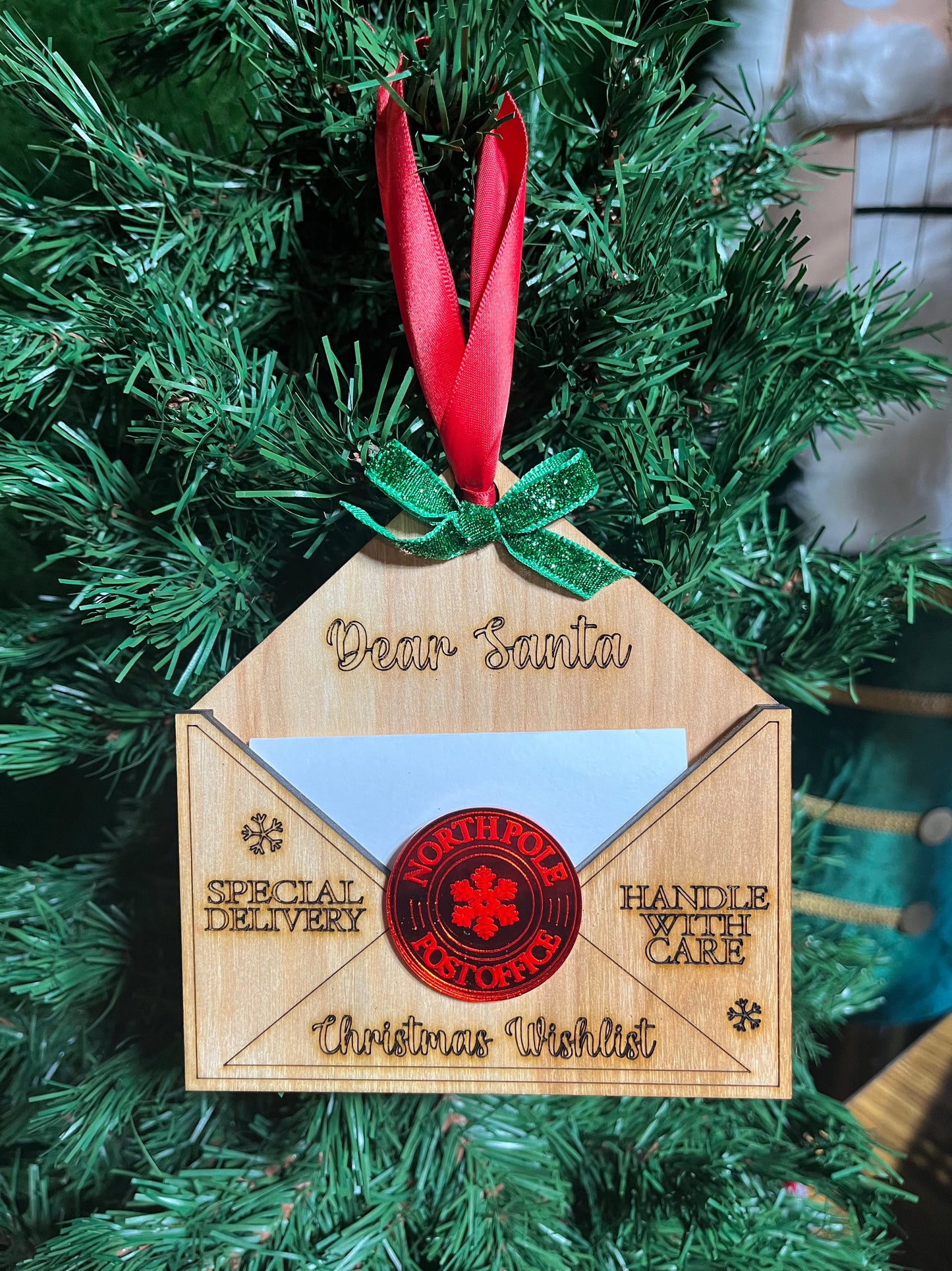 Letter to Santa ornament