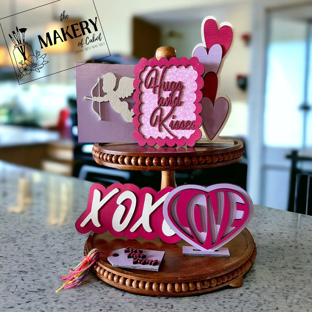 Valentine’s Day Tiered Tray Set