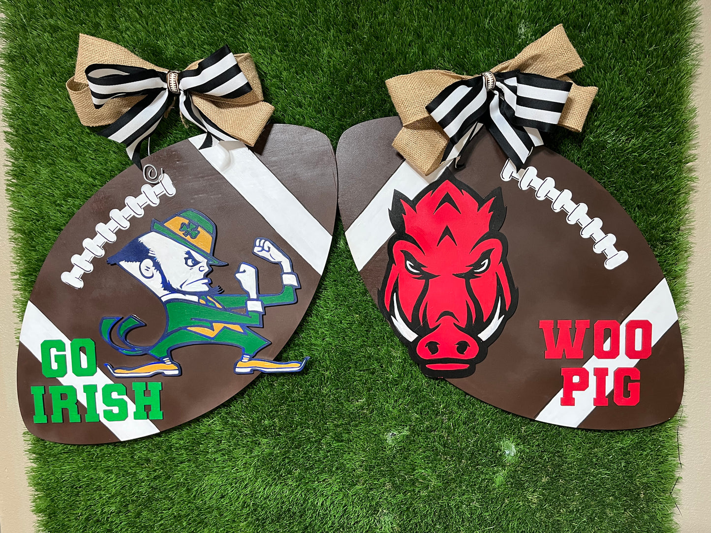Mascot Football Door Hanger