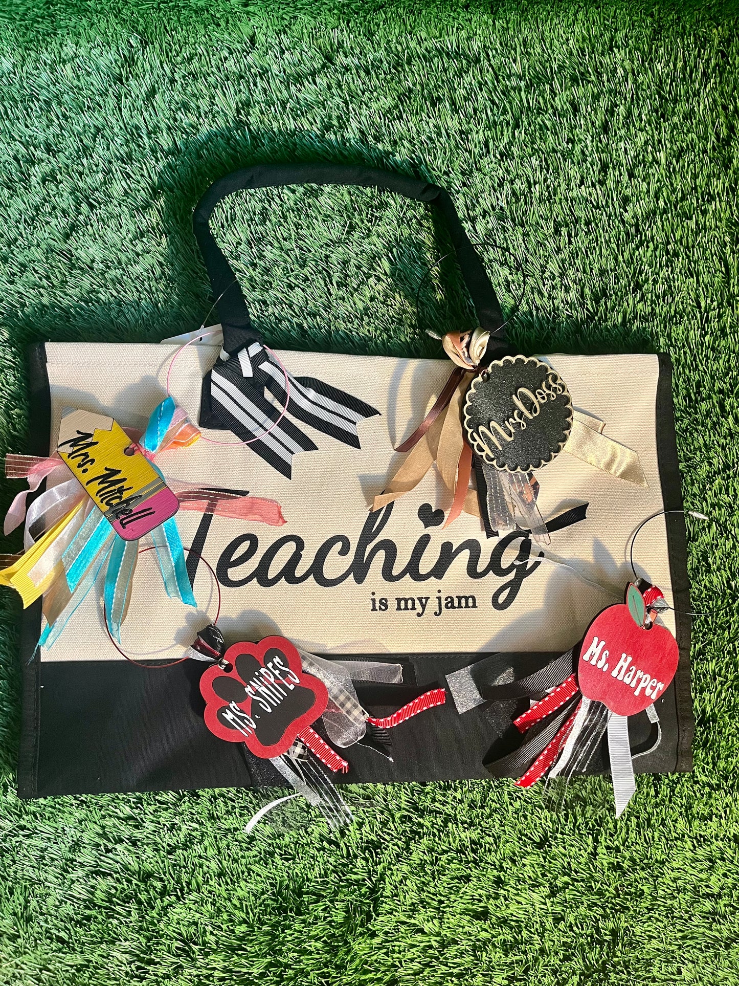 Teacher Bag Tags (Wooden)