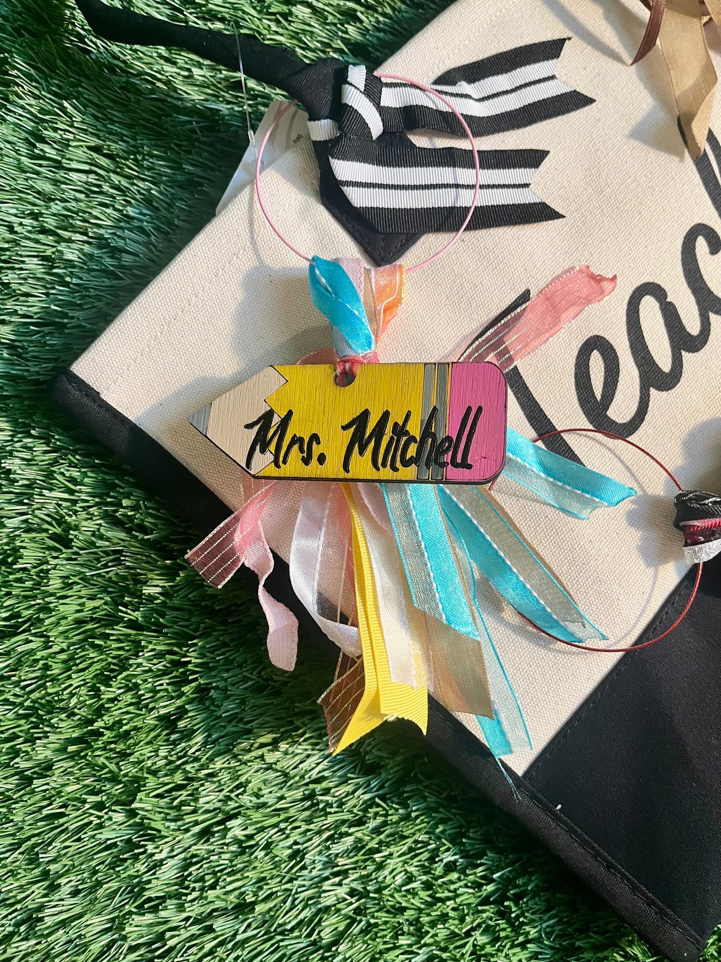 Teacher Bag Tags (Wooden)