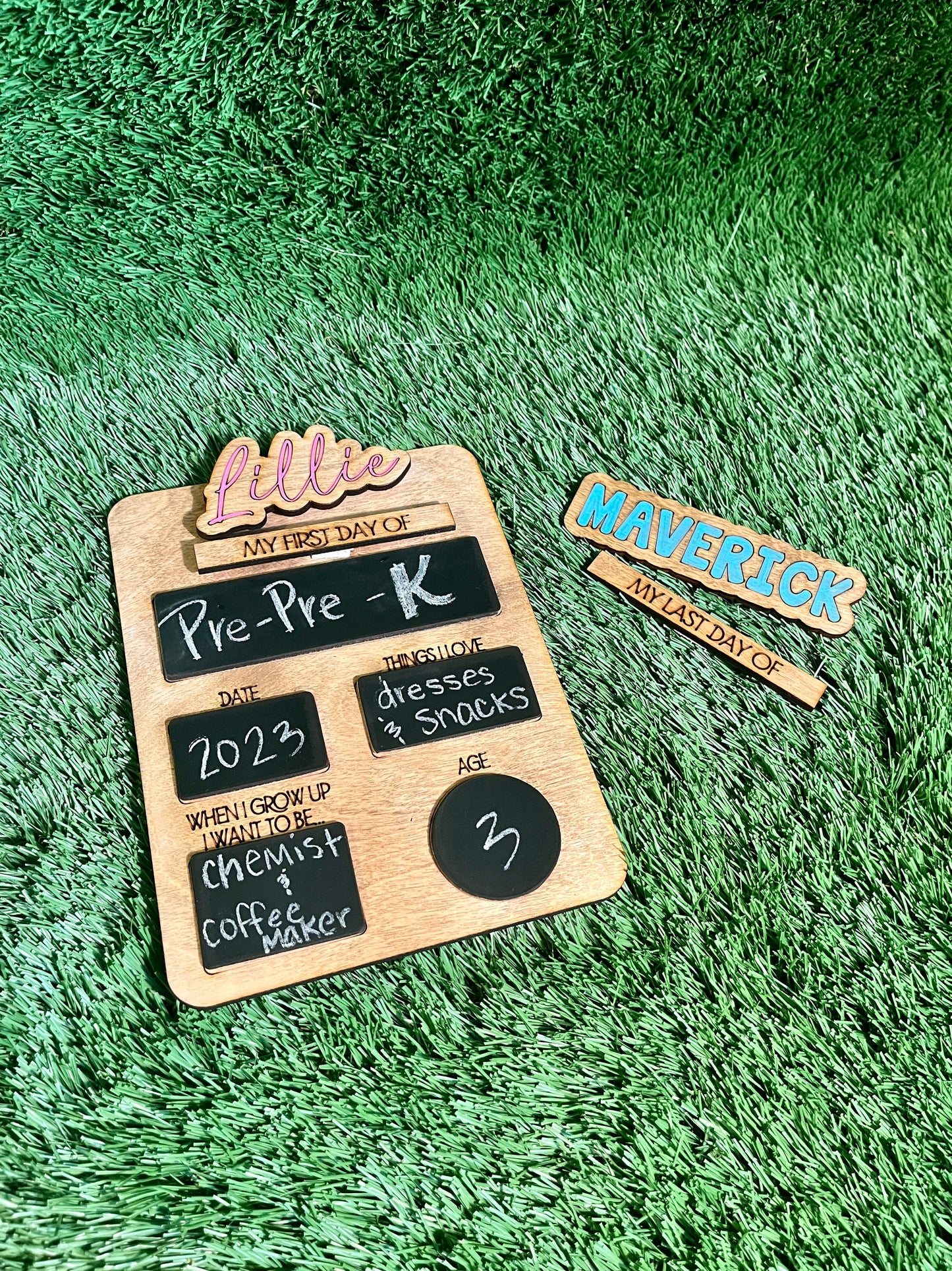 First Day of School Personality Board