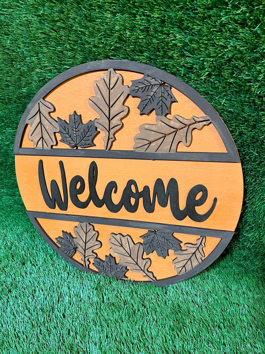 Fall Foliage Welcome - Door Hanger