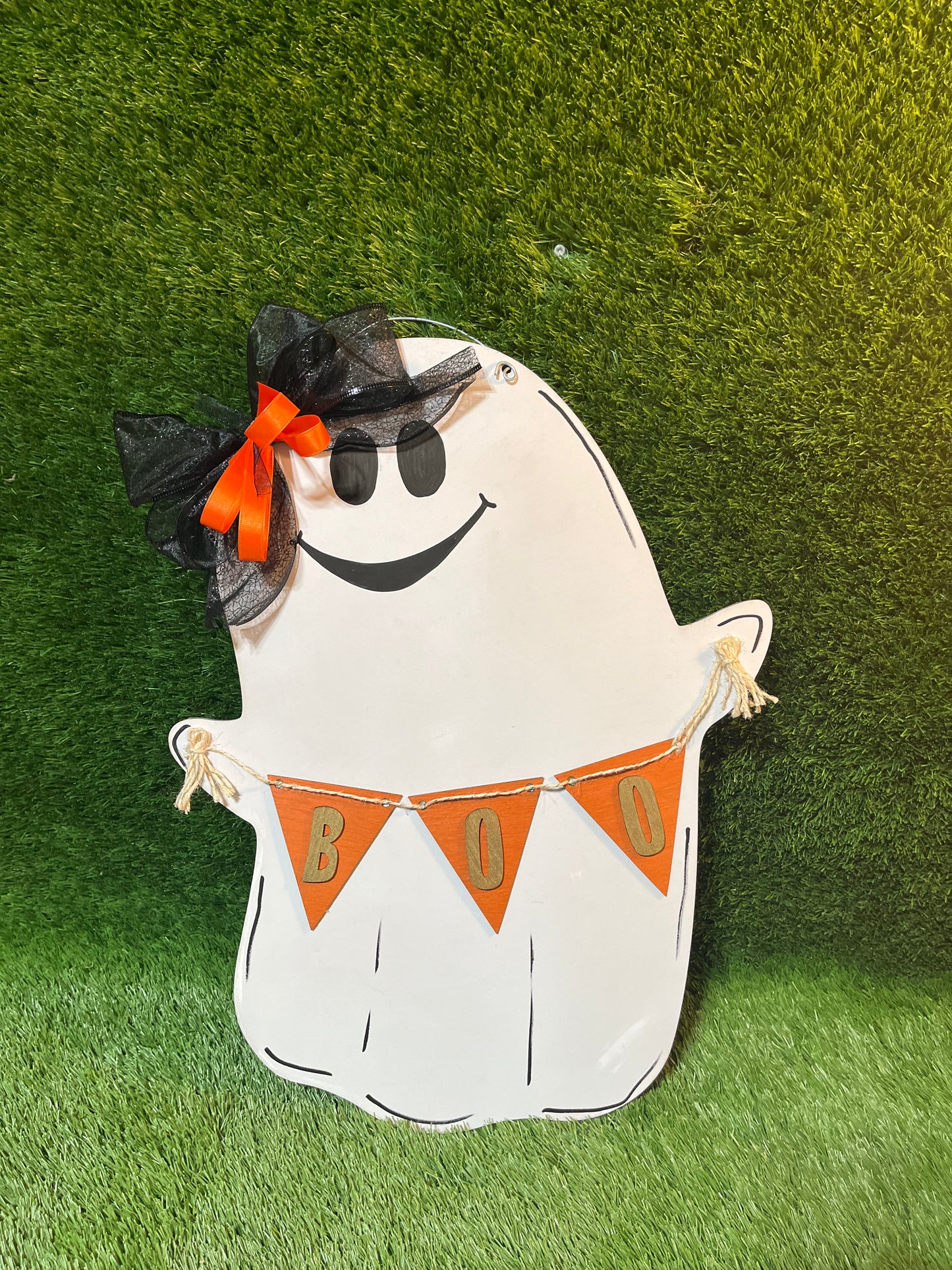 Boo Banner Ghost - Door Hanger