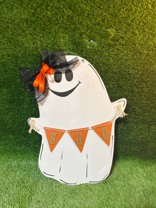 Boo Banner Ghost - Door Hanger