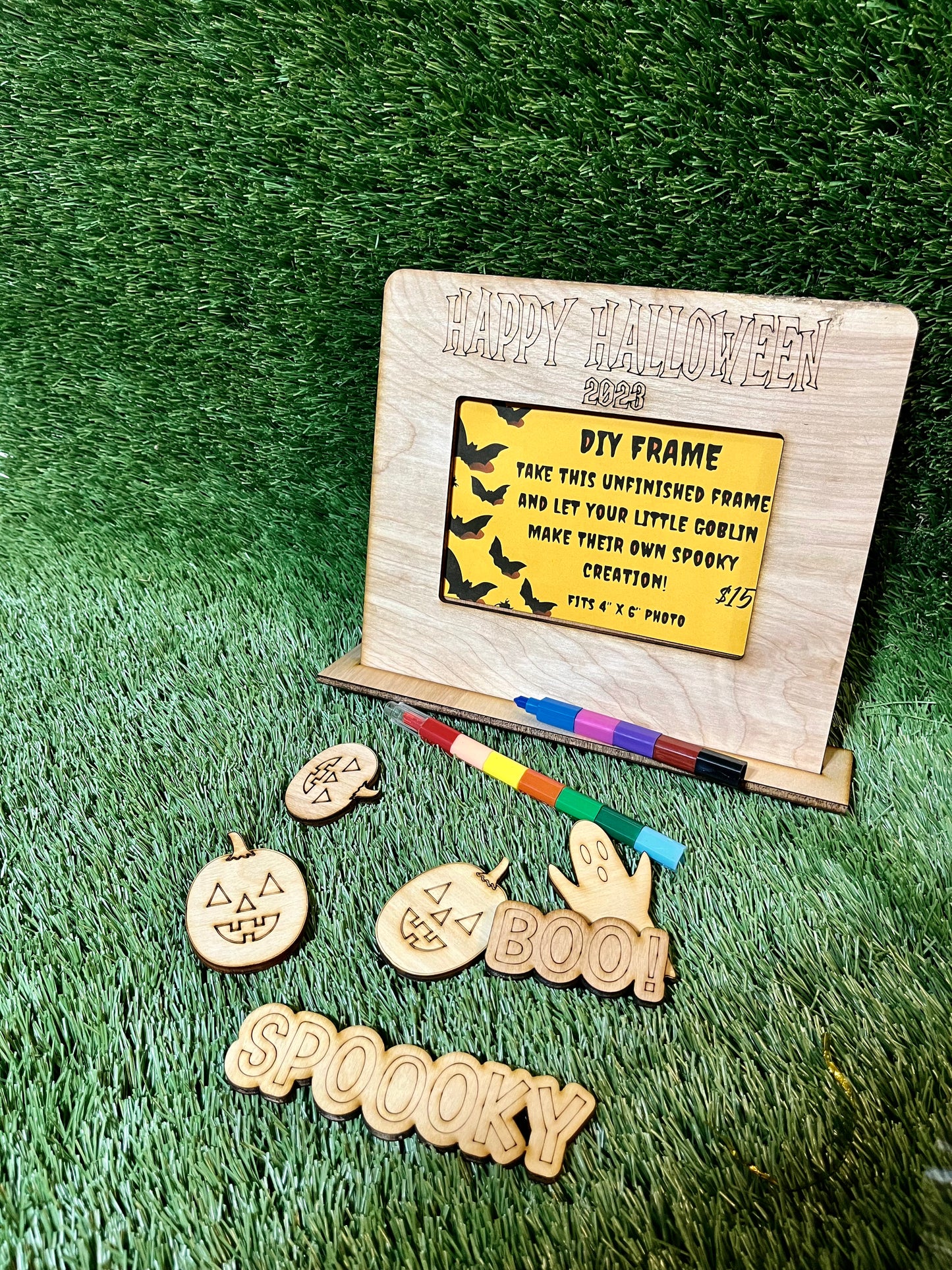Halloween DIY kids frame
