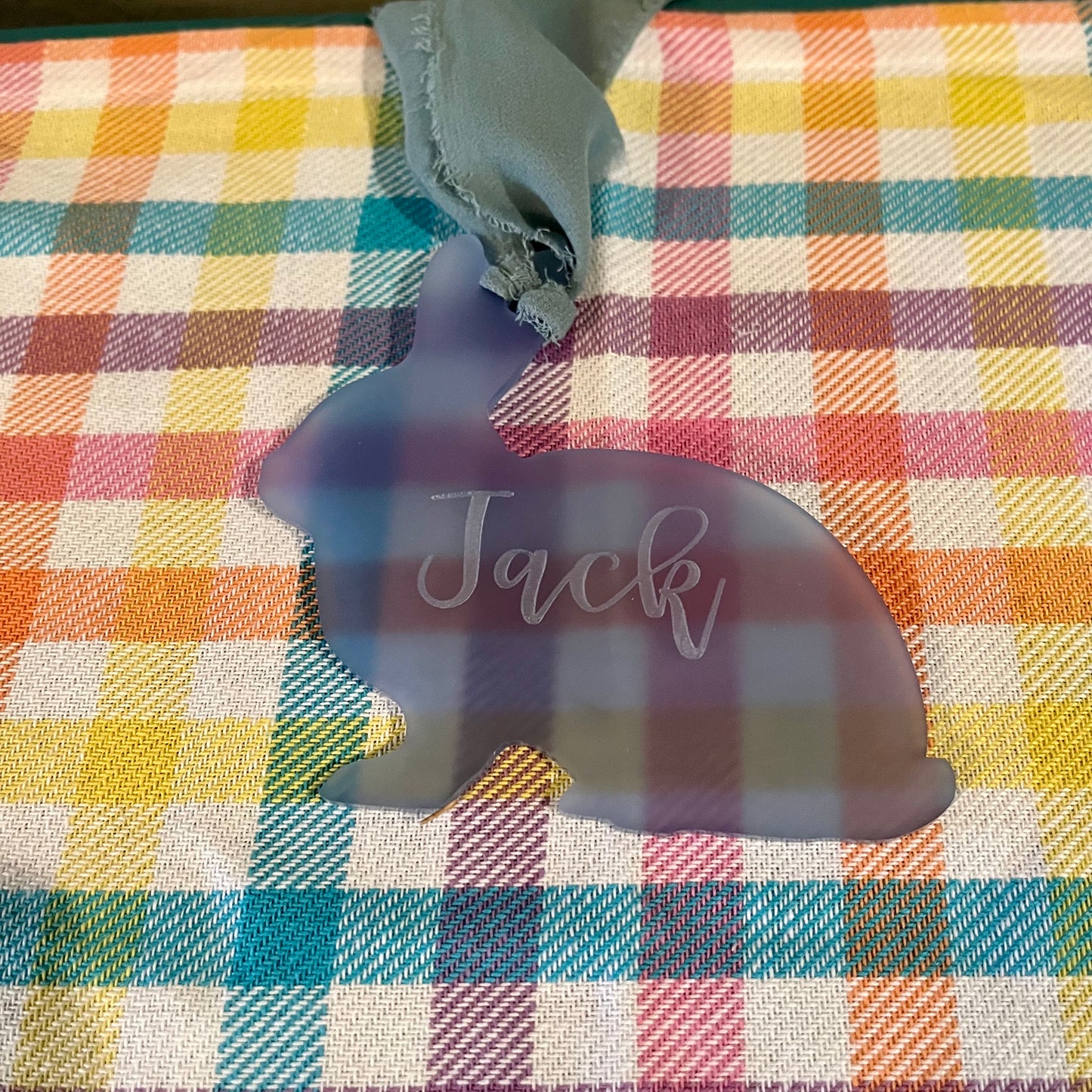 Acrylic Easter Basket Tags