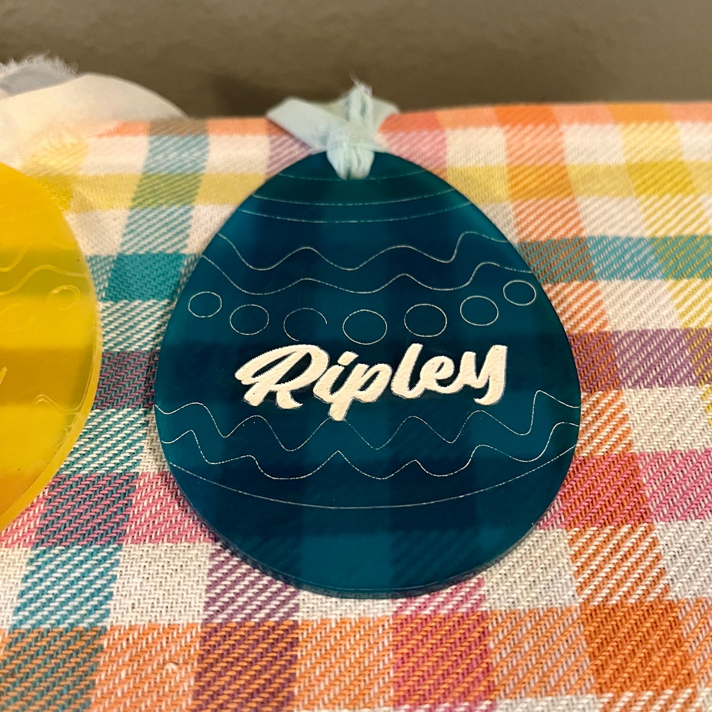 Acrylic Easter Basket Tags