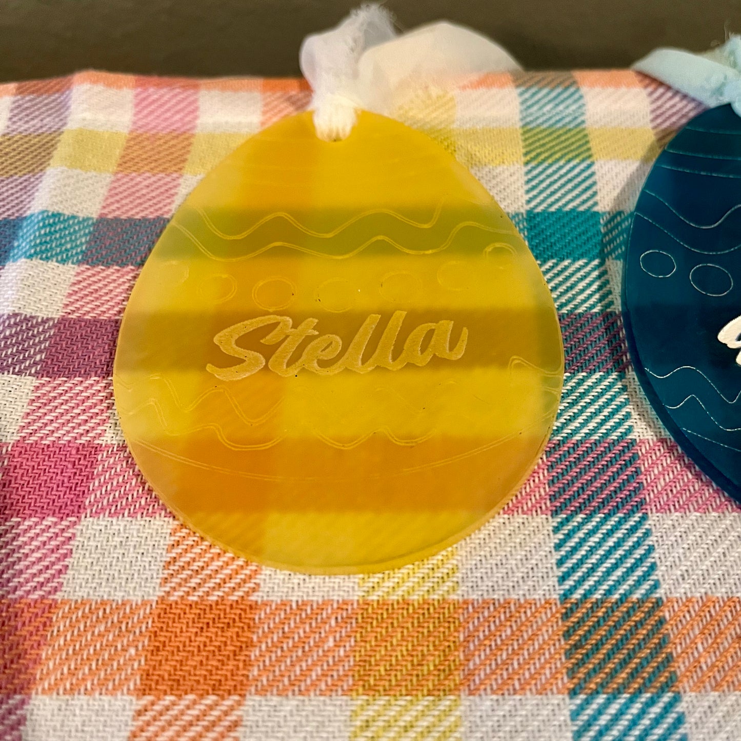 Acrylic Easter Basket Tags