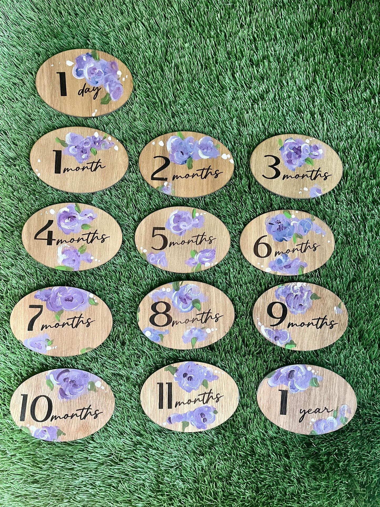 Milestone Tag photo props - Baby Rhea
