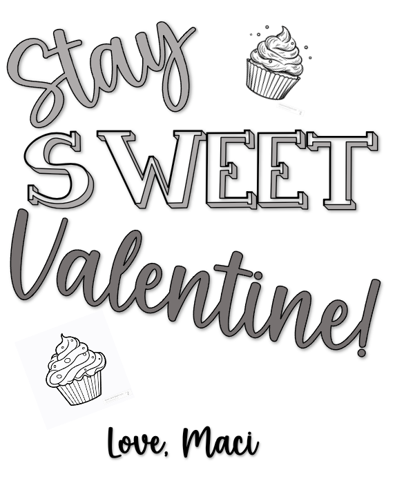 Cupcake Paint Kit Valentine Party Favors