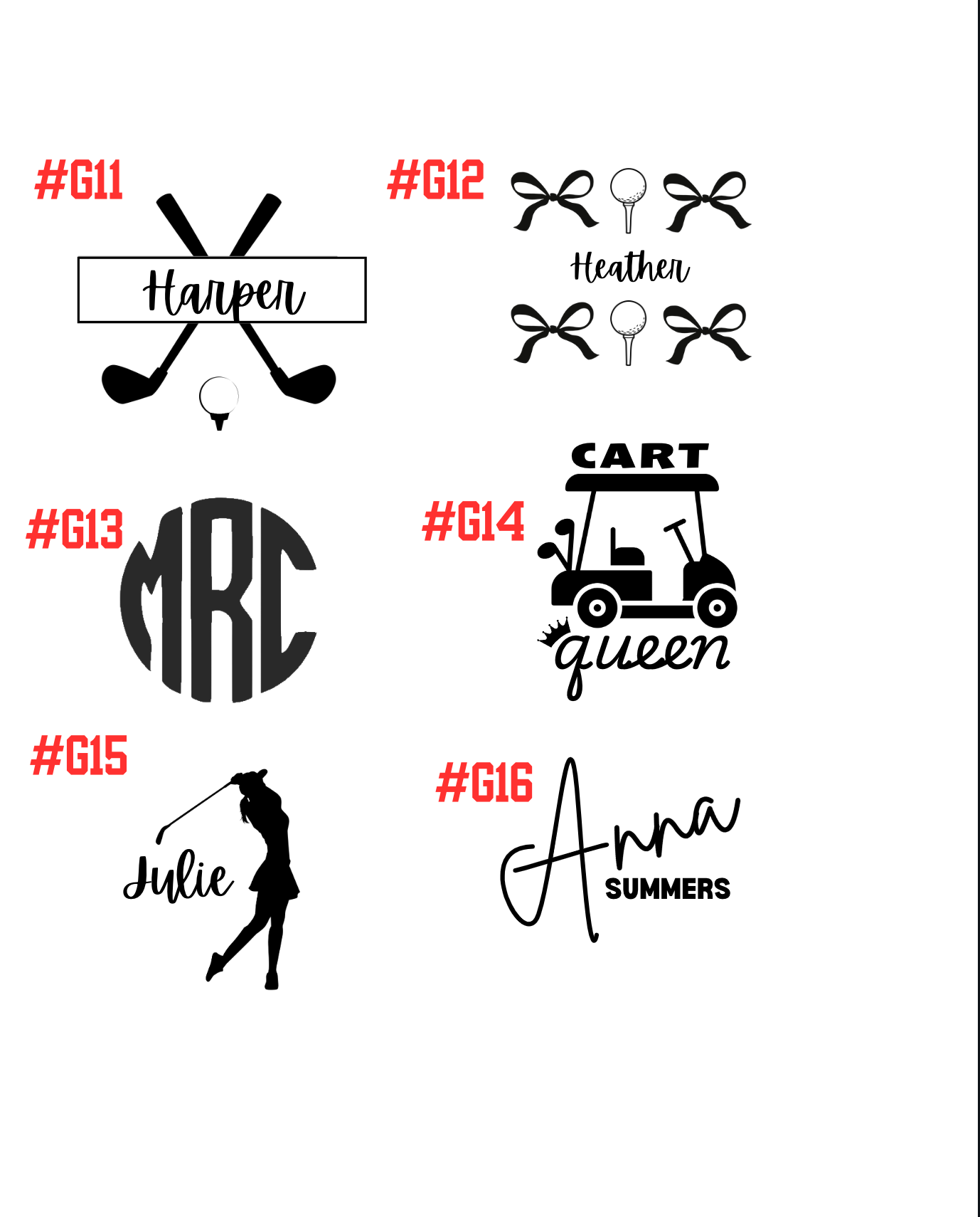 Personalized Golf Bag Tag