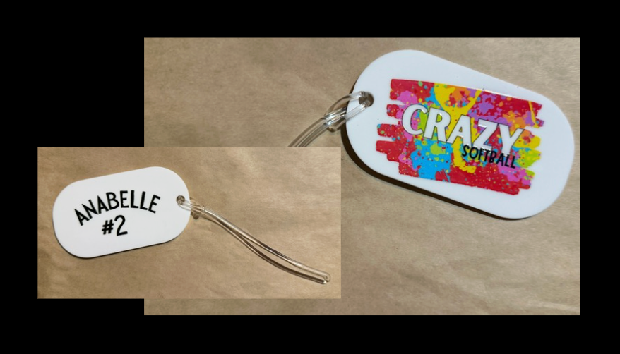 CRAZY bag tag