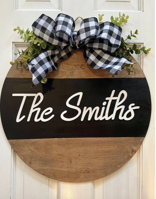 Last Name - Door Hanger - Simon Paint Party