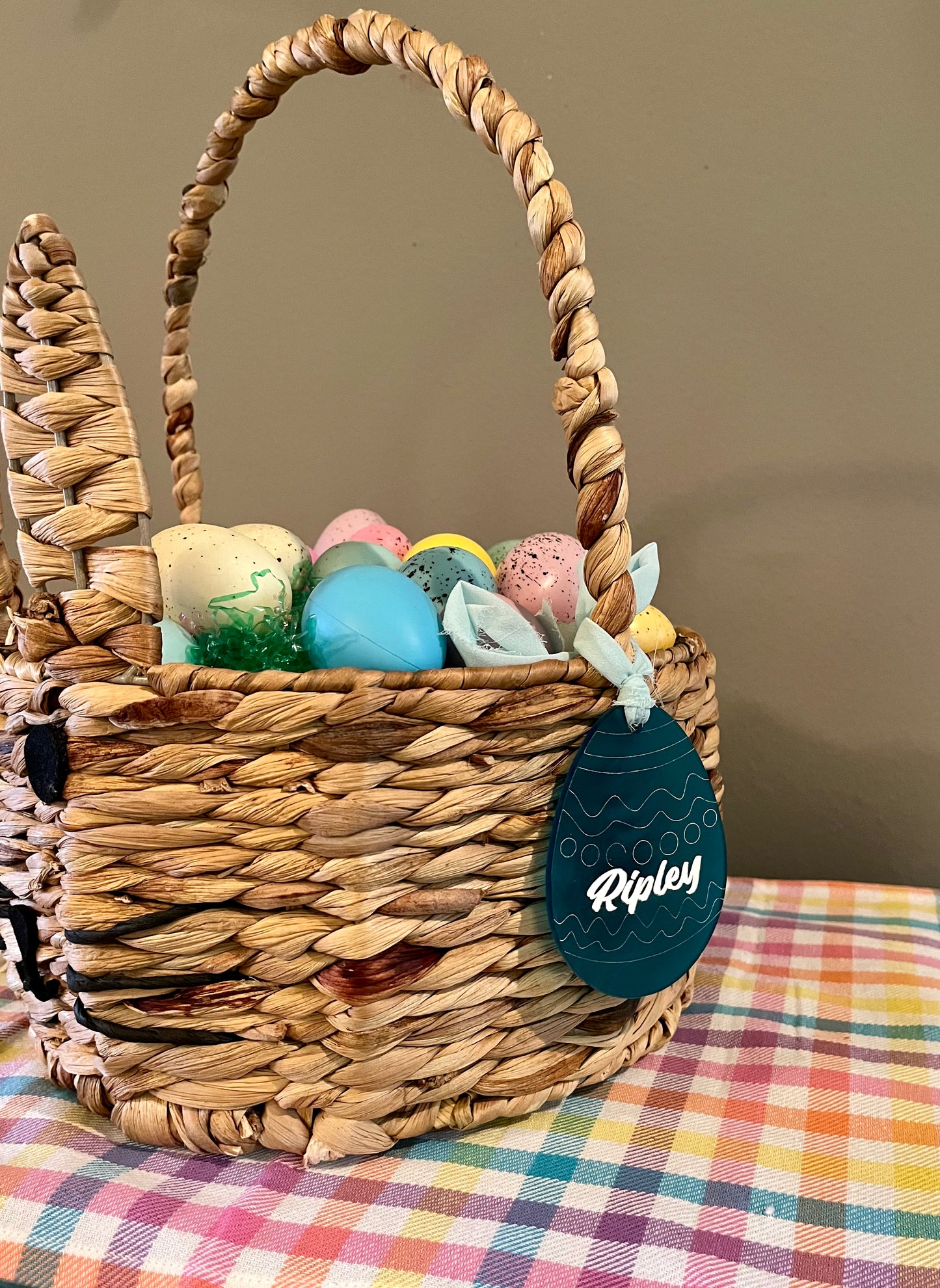 Acrylic Easter Basket Tags