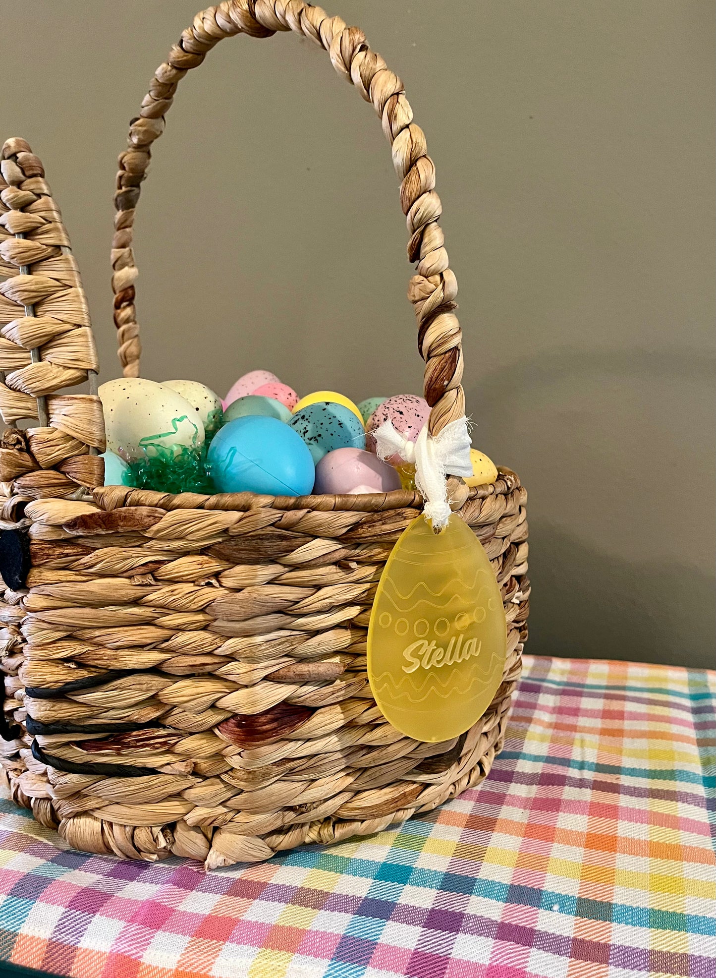 Acrylic Easter Basket Tags