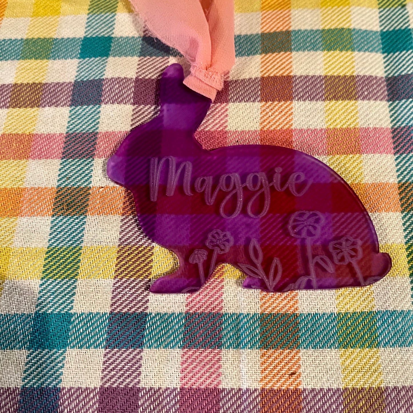 Acrylic Easter Basket Tags