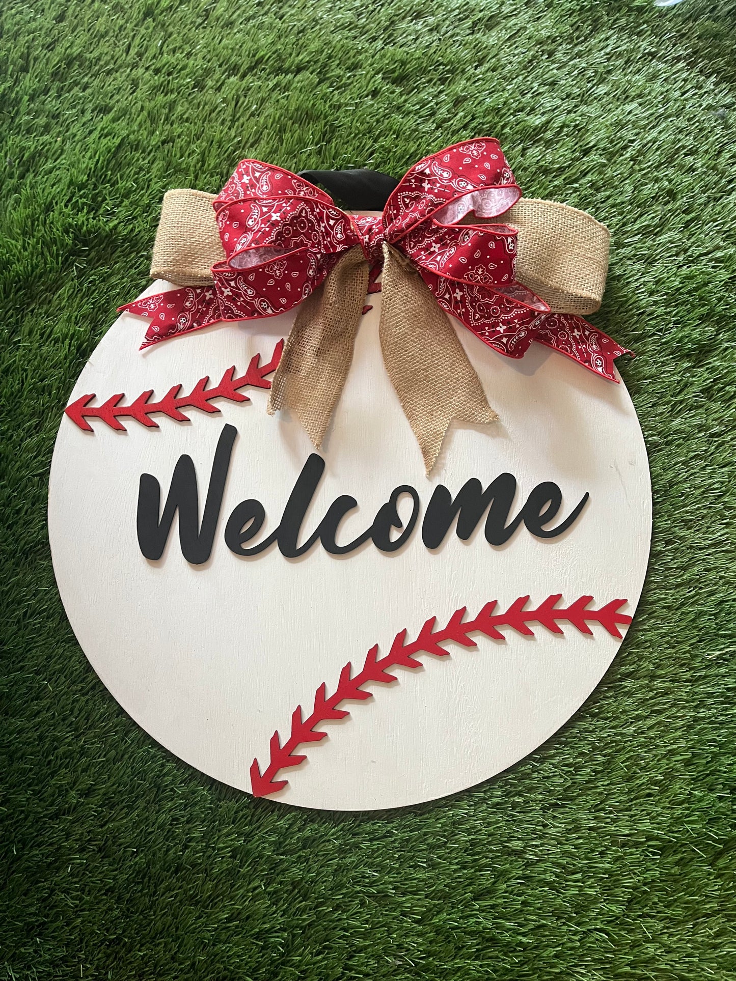 Baseball Welcome Sign