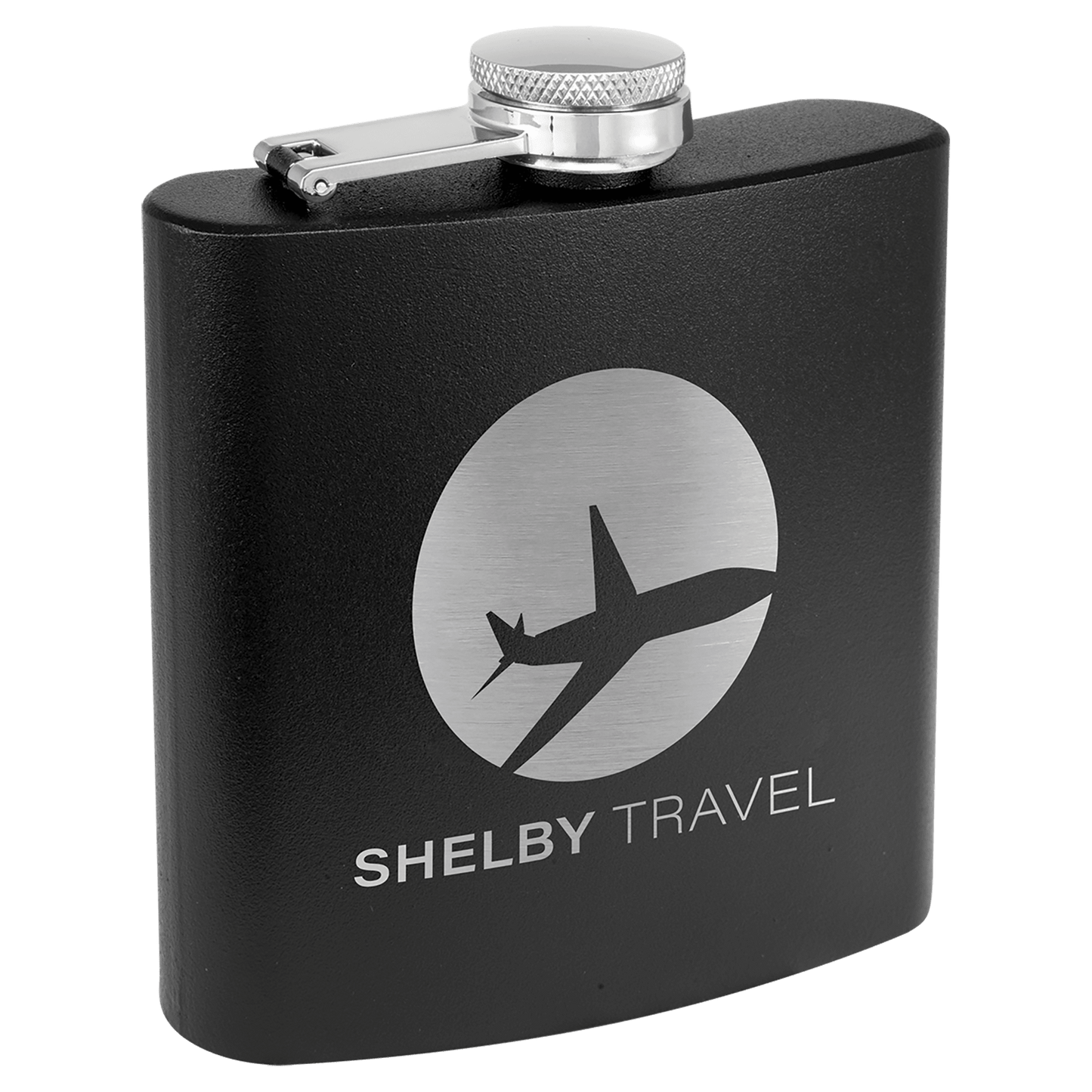 Custom Engraved Flask (powder coated)