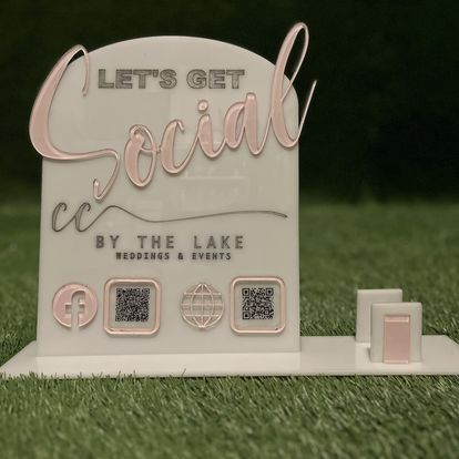 Large Acrylic QR Code Sign