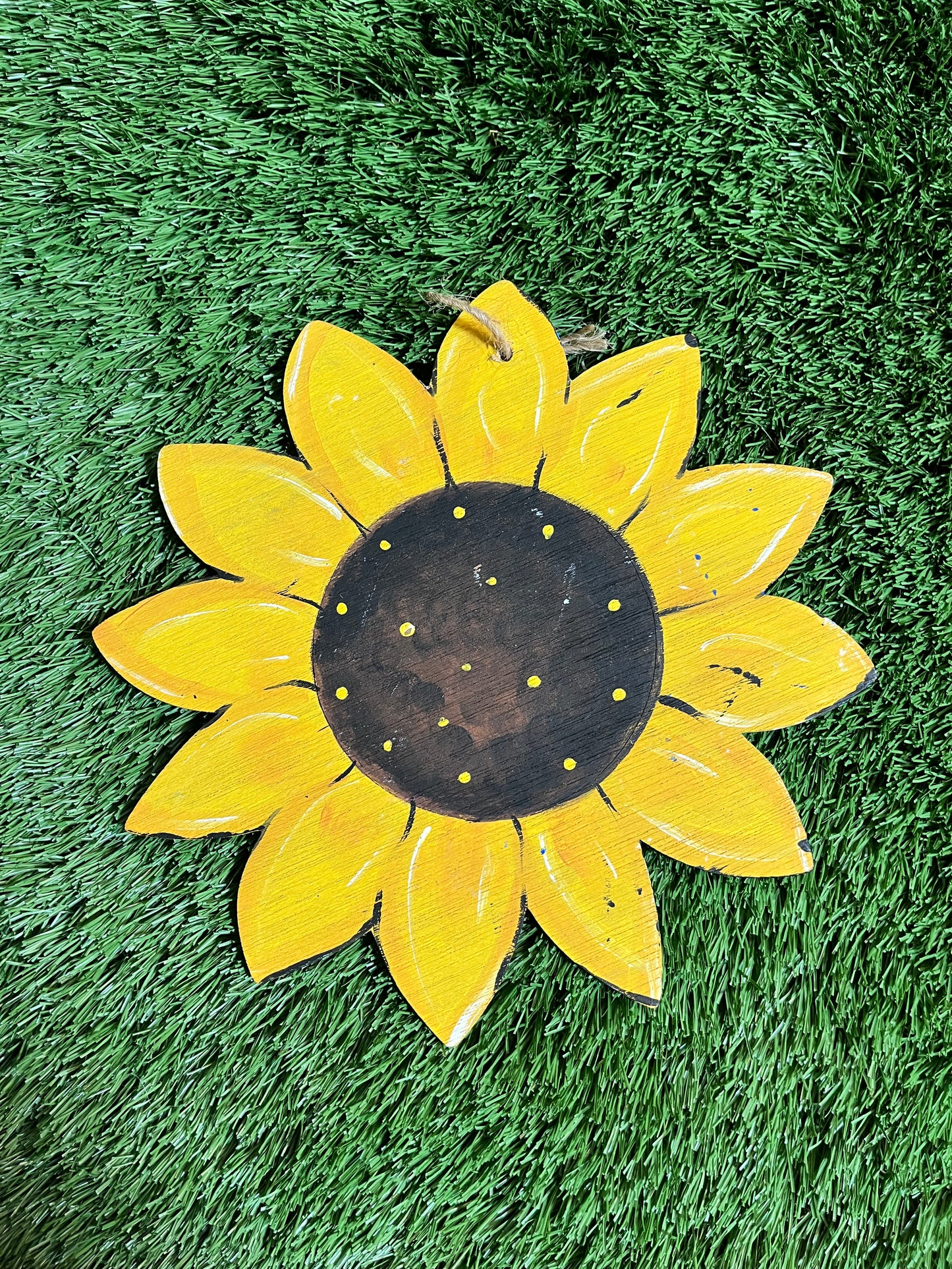 Single Sunflower Door Hanger
