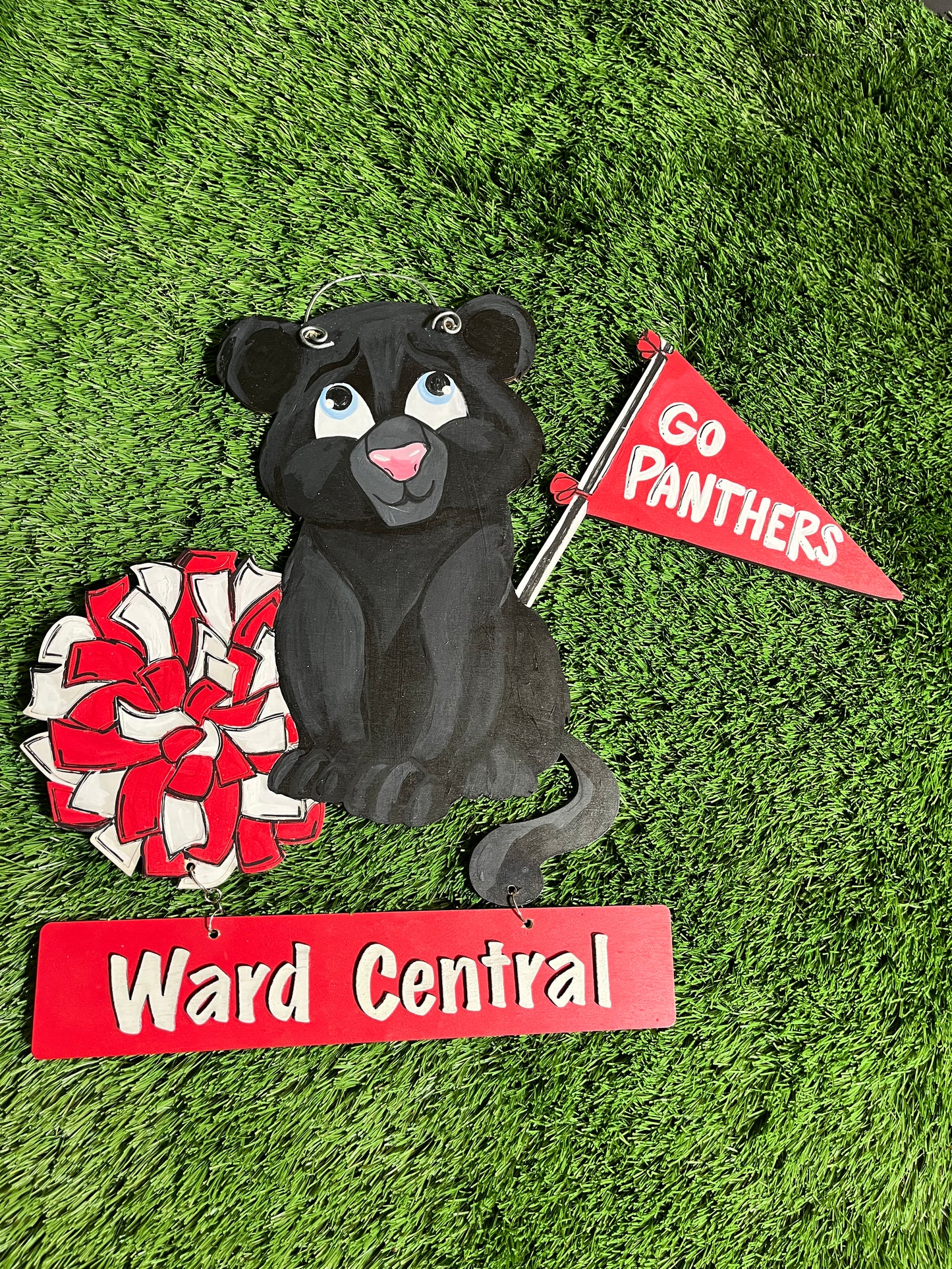 Panther Cutie Door Hanger