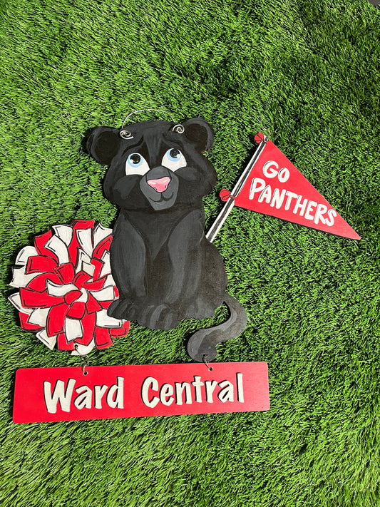 Panther Cutie Door Hanger