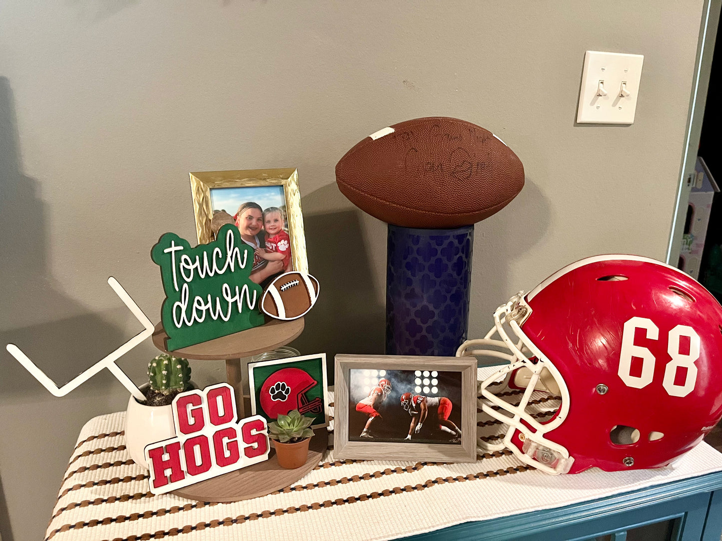 Football Tiered Tray Set