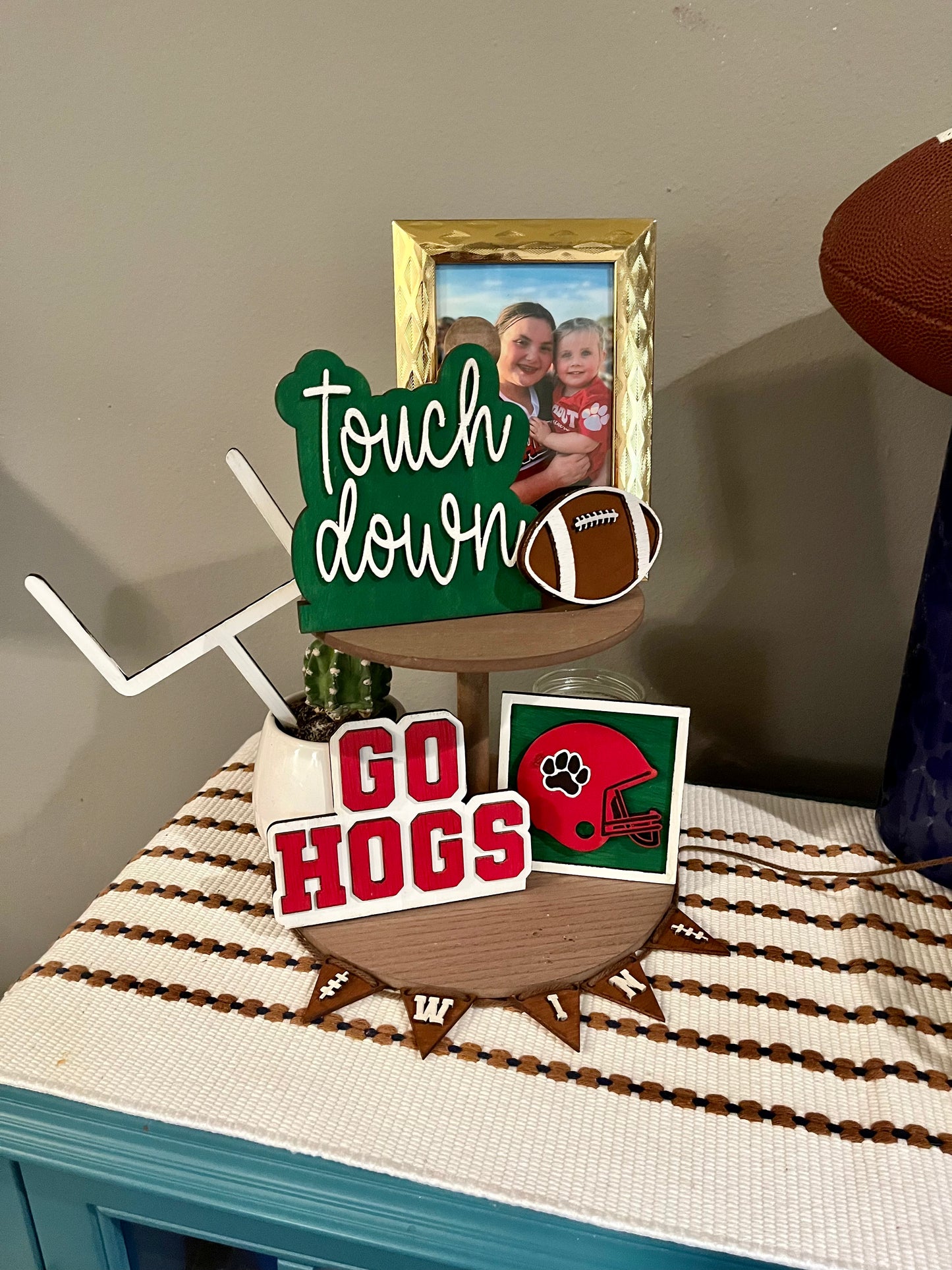 Football Tiered Tray Set