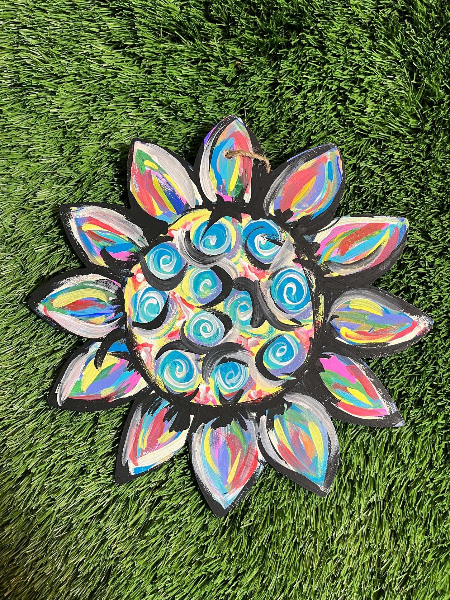 Single Sunflower Door Hanger