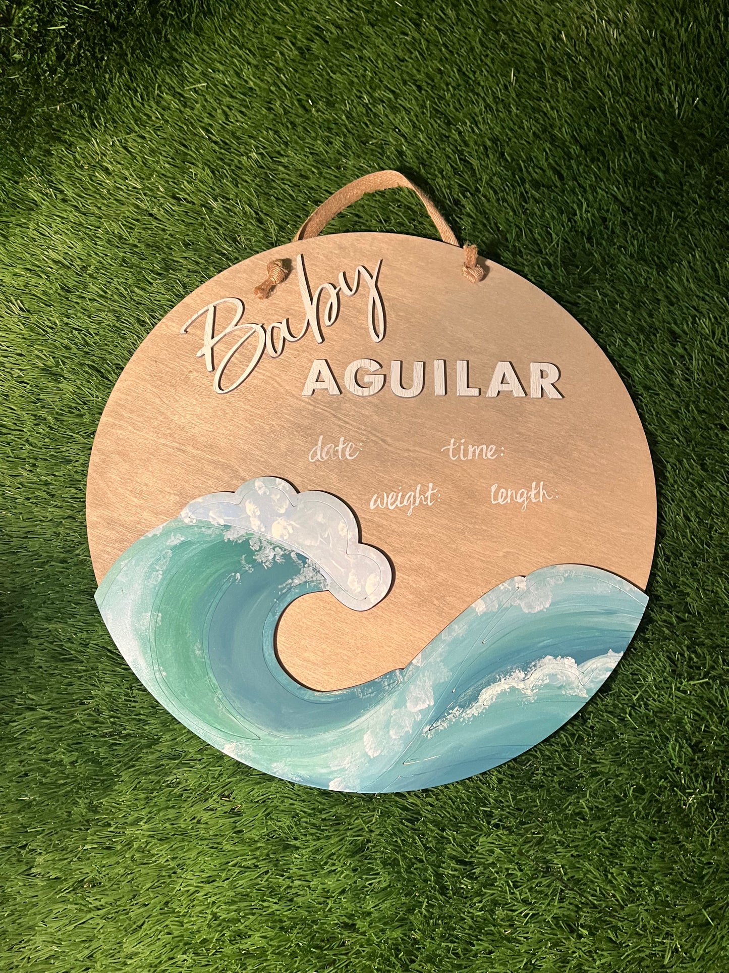 Nursery - Aguilar hospital door hanger