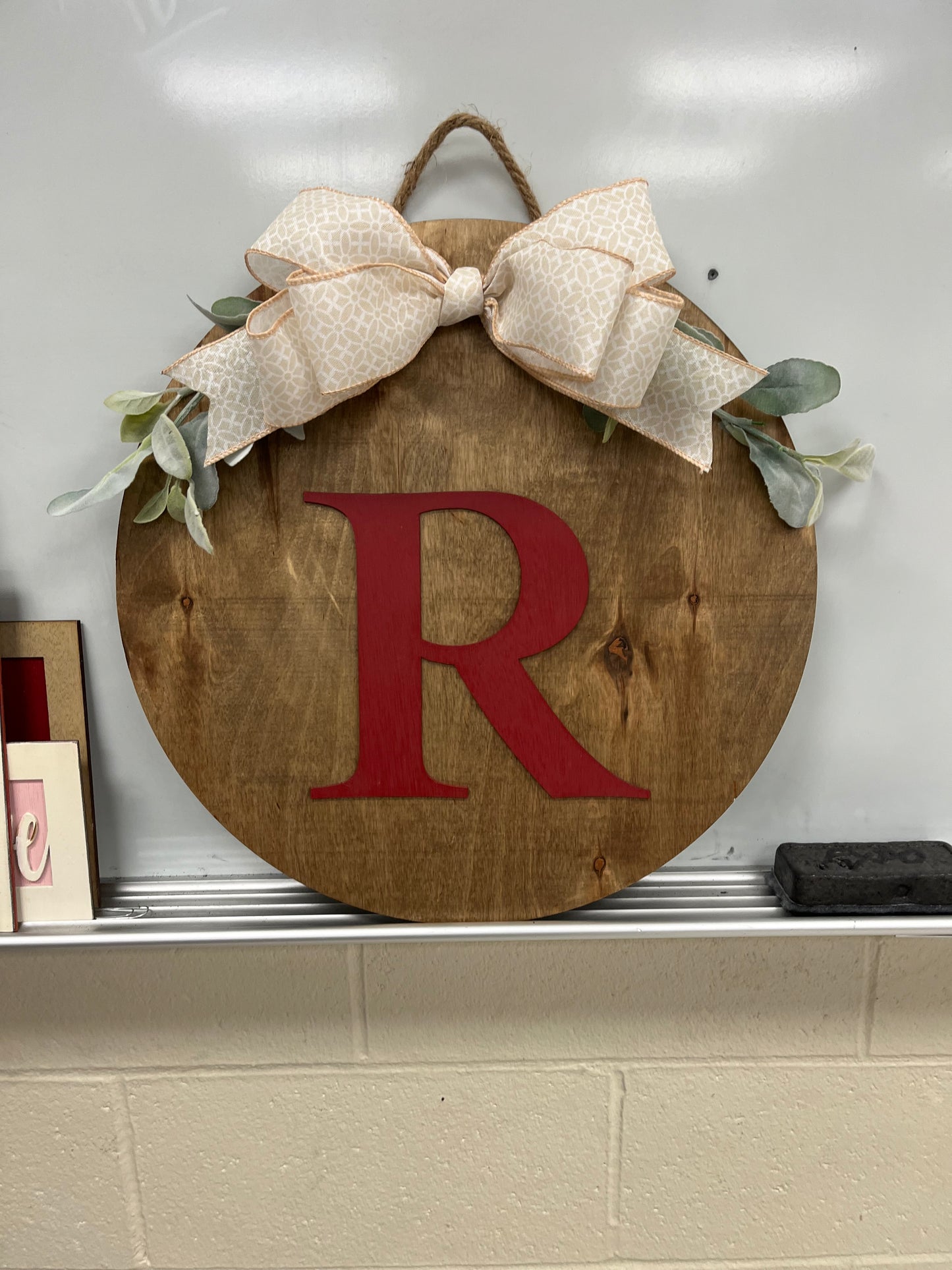 Large Initial Door Hanger